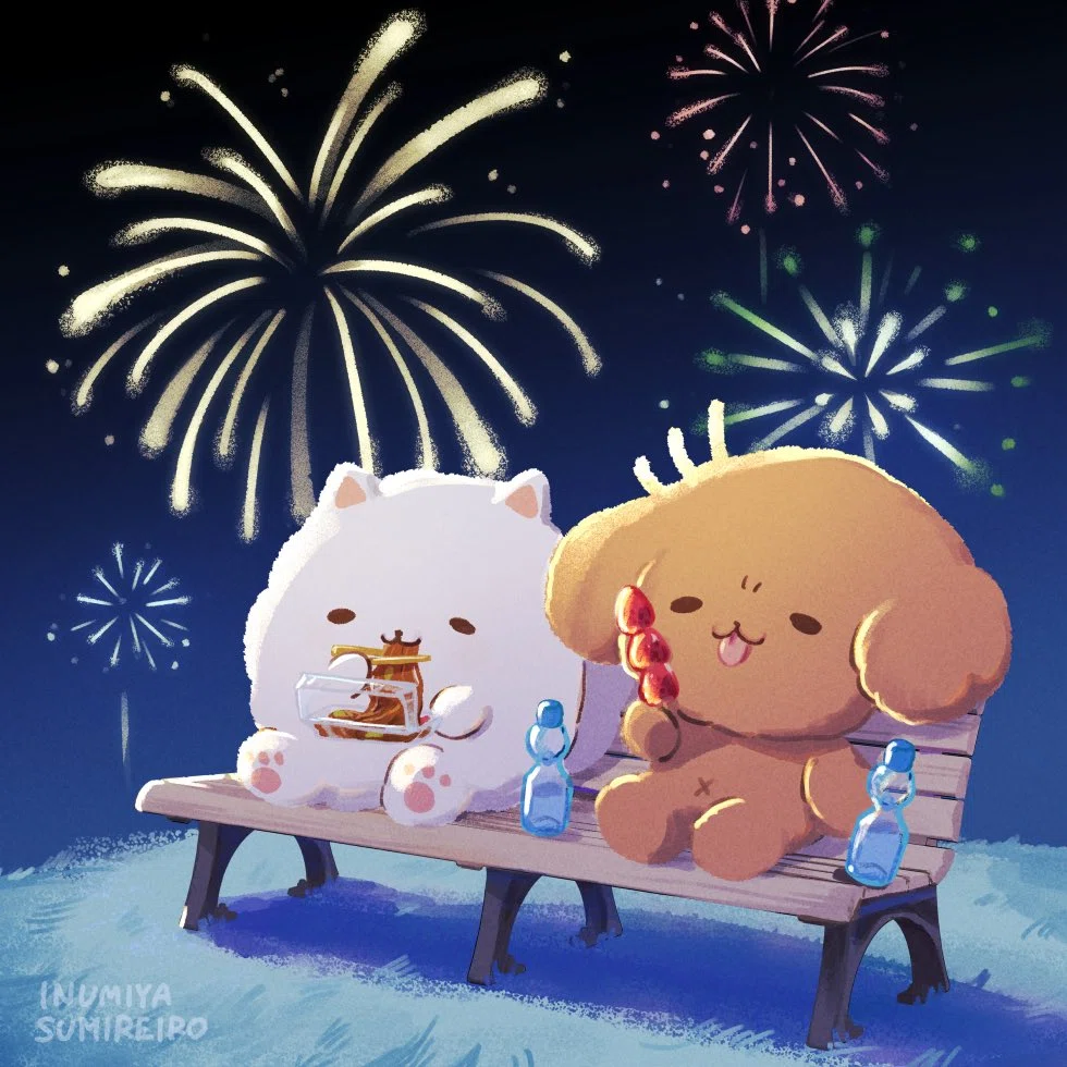 夏の夜空🌟満開に咲く「花火」イラストまとめ｜Charaforio｜Charaforio公式