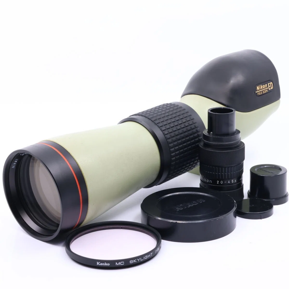 □Nikon□ フィールドスコープ D=60P 20x付 野鳥観察 キャンプ □Nikon□ フィールドスコープ D=60P 20x付 野鳥観察 キャンプ