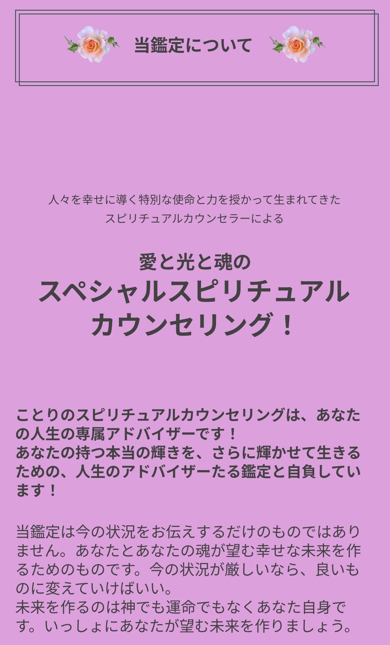 🌸スピリチュアルカウンセリング(電話霊視鑑定)について & 体験