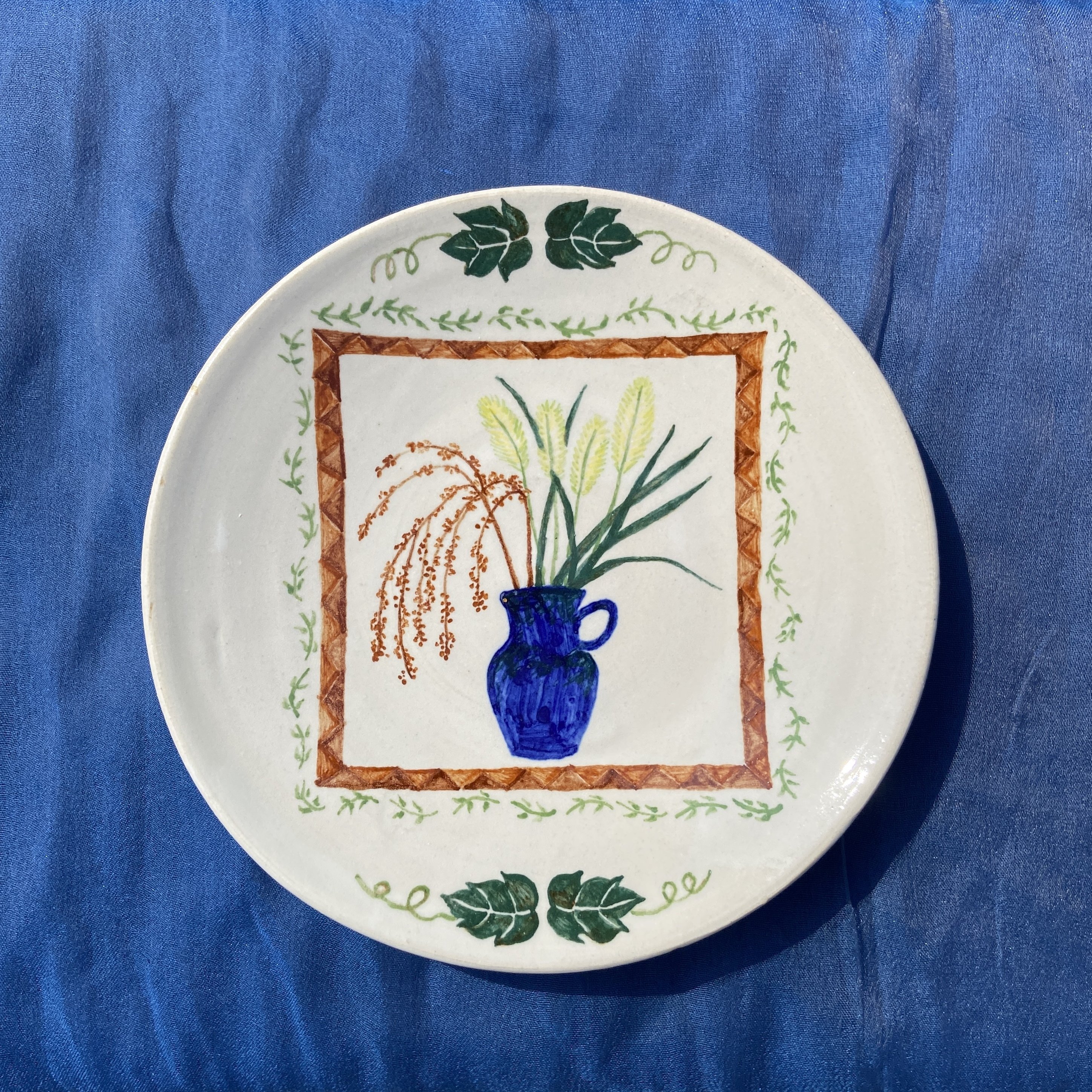 お値下げしました、2枚組 古伊万里 全面牡丹唐草文 小皿 お値下げ