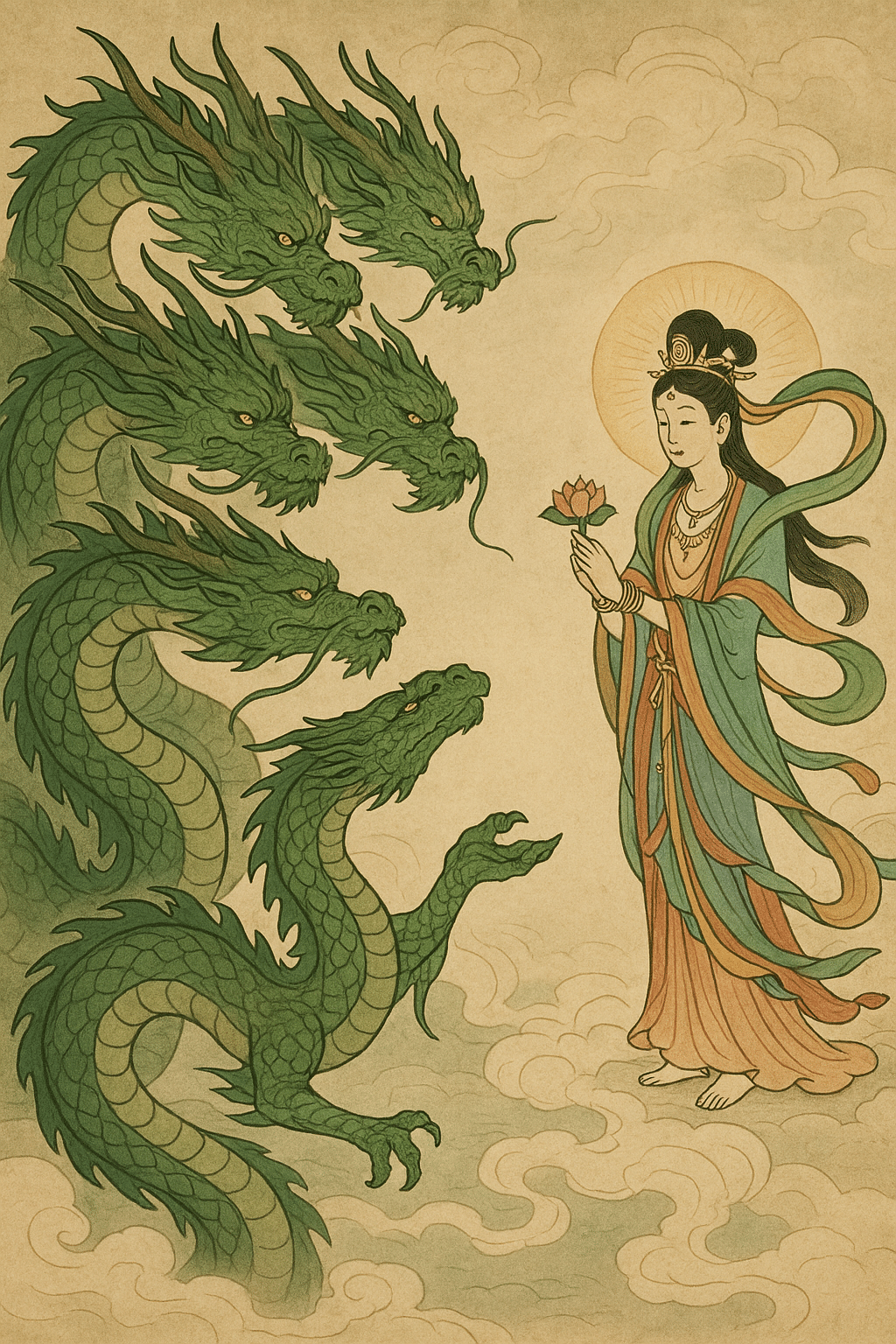 生成AIのイラストを利用した、神社にまつわる龍伝説3選＋おまけ（なり