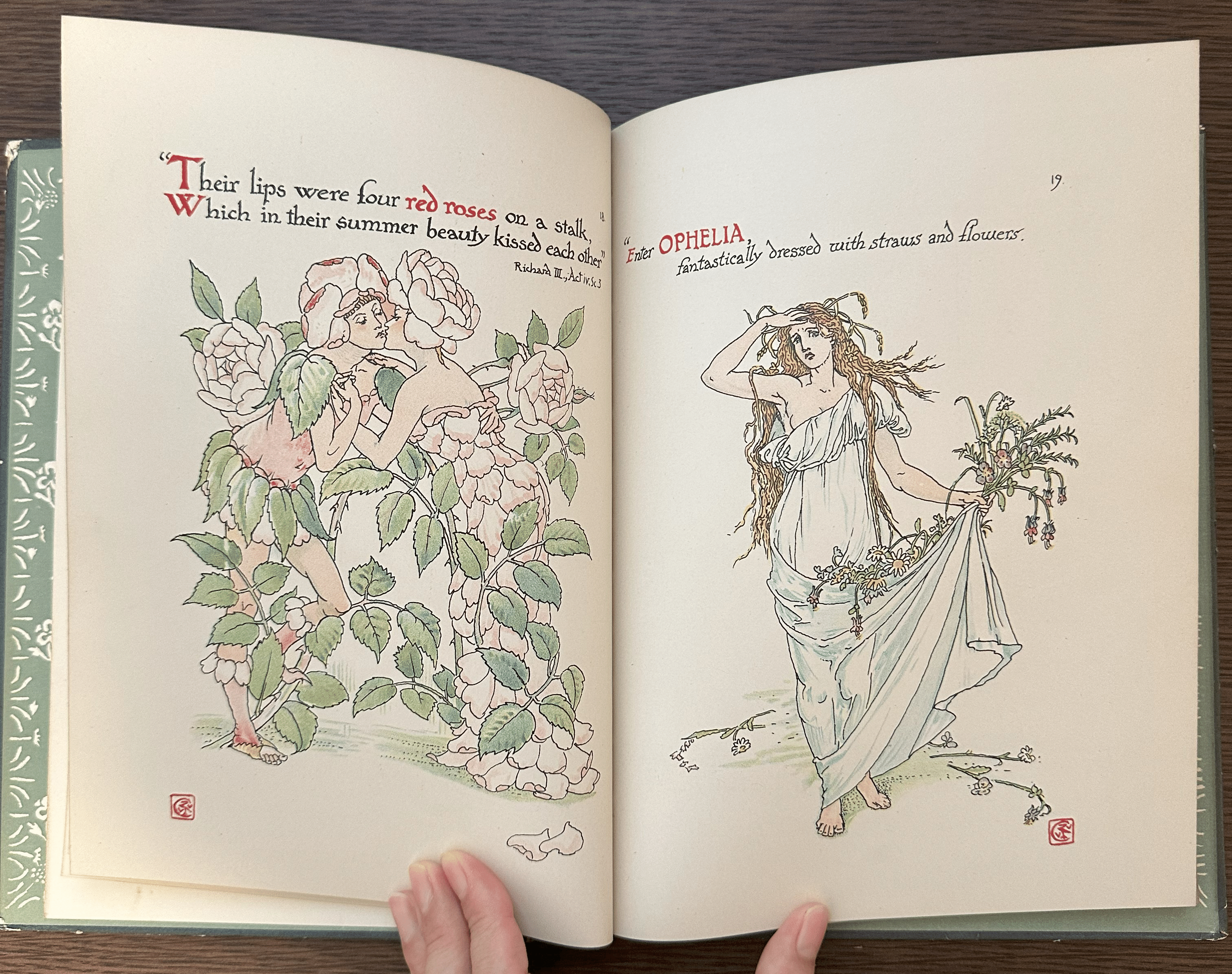 美しい挿絵本紹介②】ウォルター・クレイン『シェイクスピアの花園