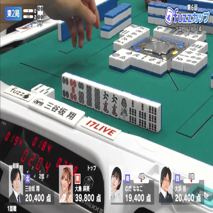 第6回fuzzカップ観戦記ベスト128T卓｜日本プロ麻雀協会