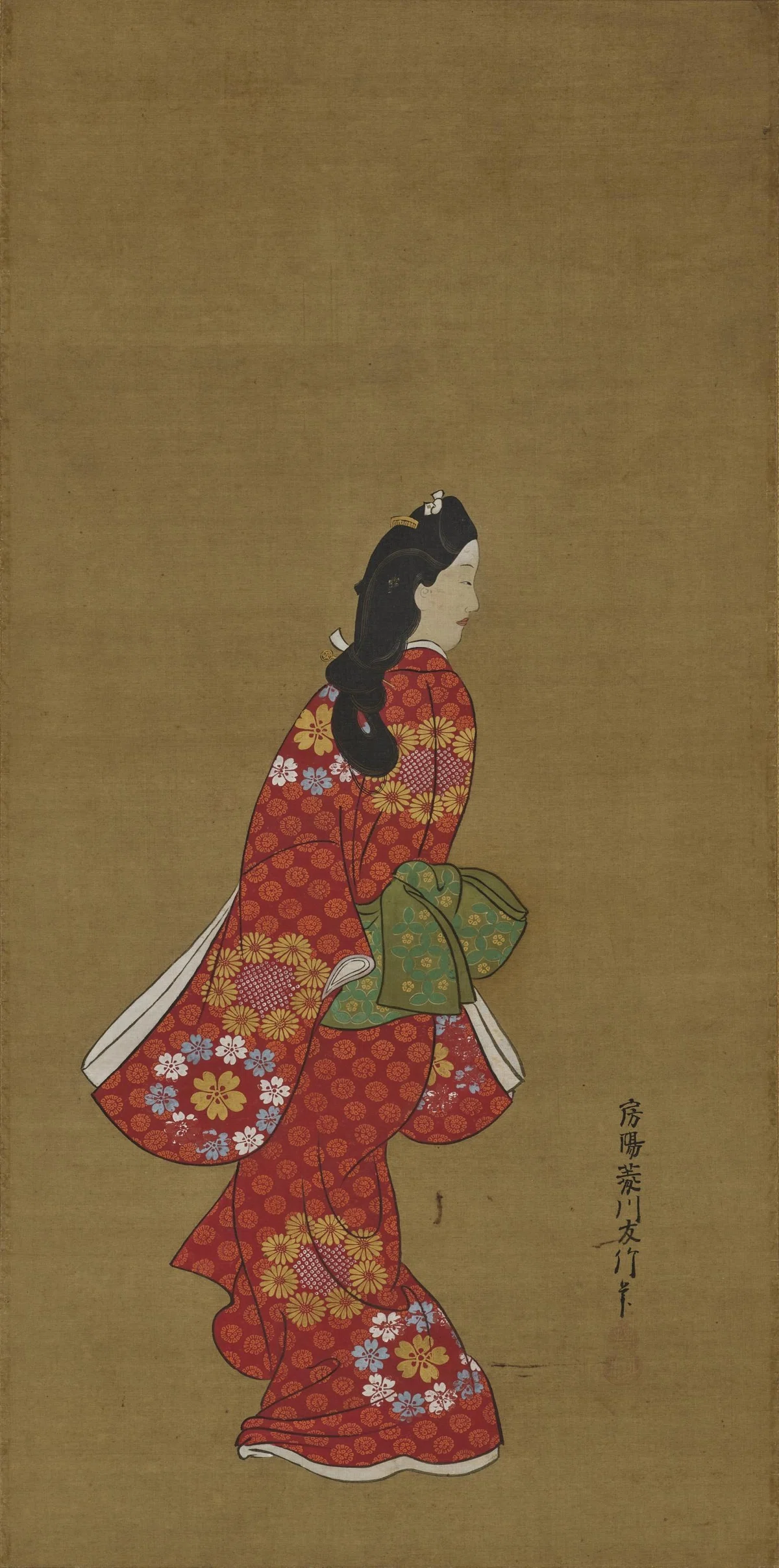 浮世絵に見る江戸時代のオシャレ②：「見返り美人」の着物と帯｜美術史 