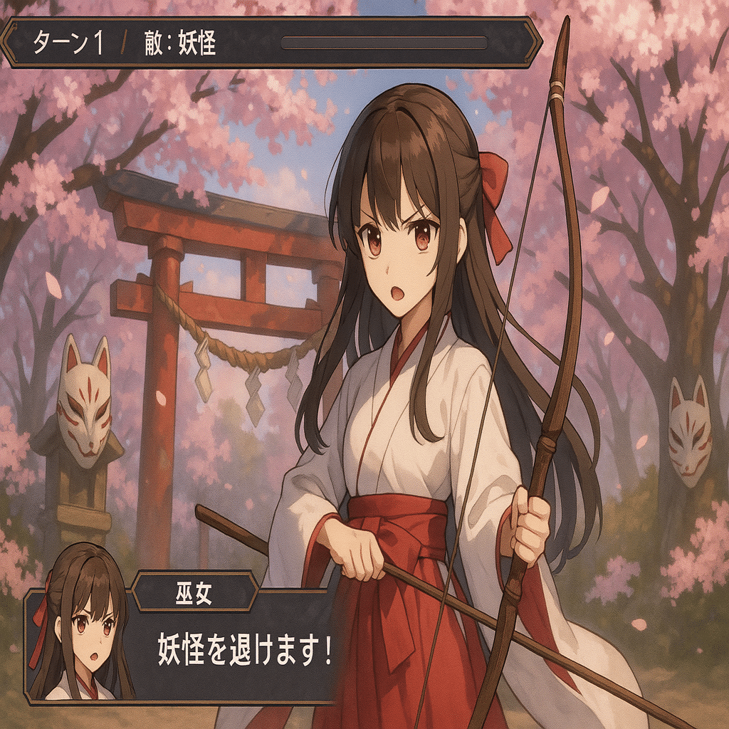 ChatGPTを使って日本語セリフ付きRPGゲームのシーンを再現してみた