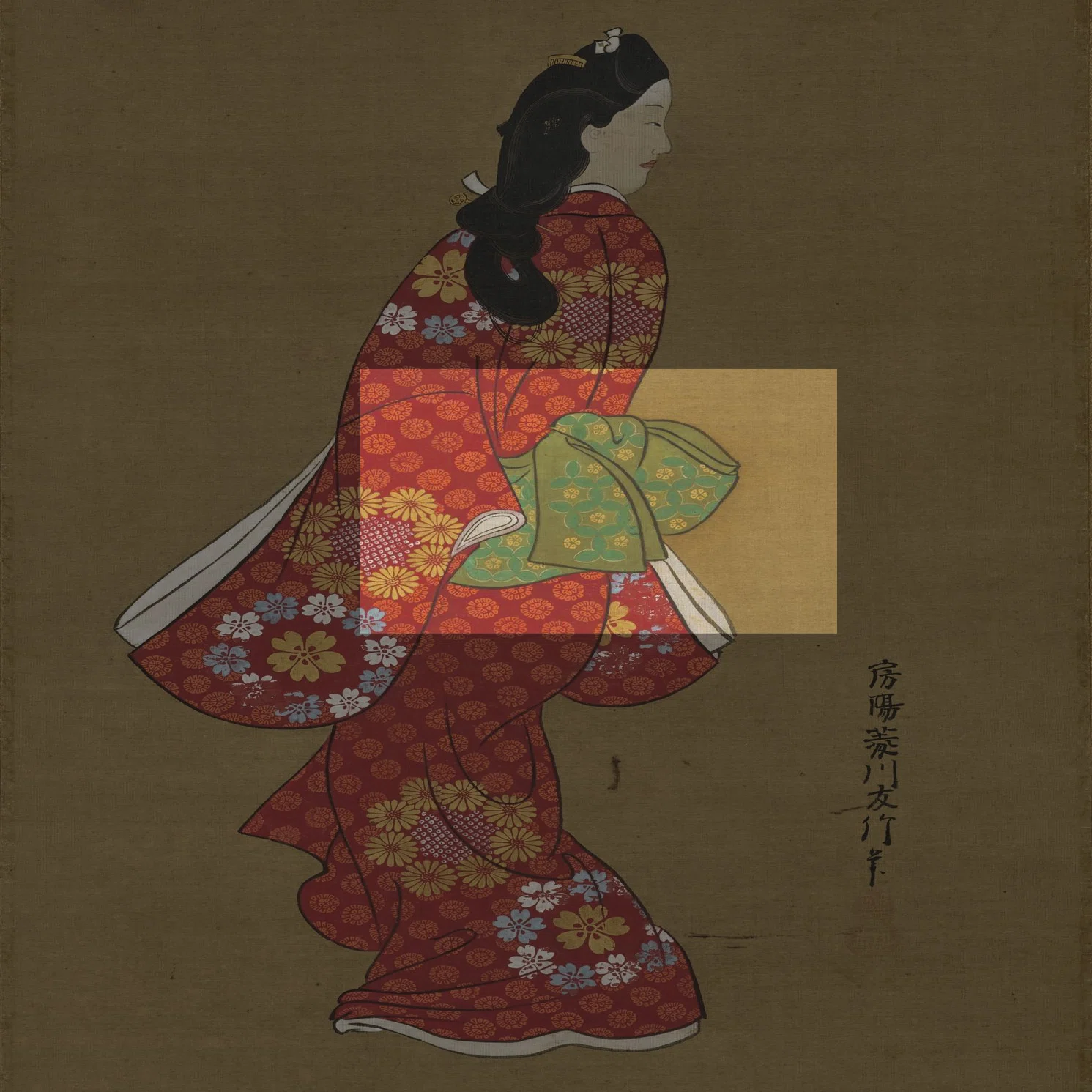 浮世絵に見る江戸時代のオシャレ②：「見返り美人」の着物と帯｜美術史 