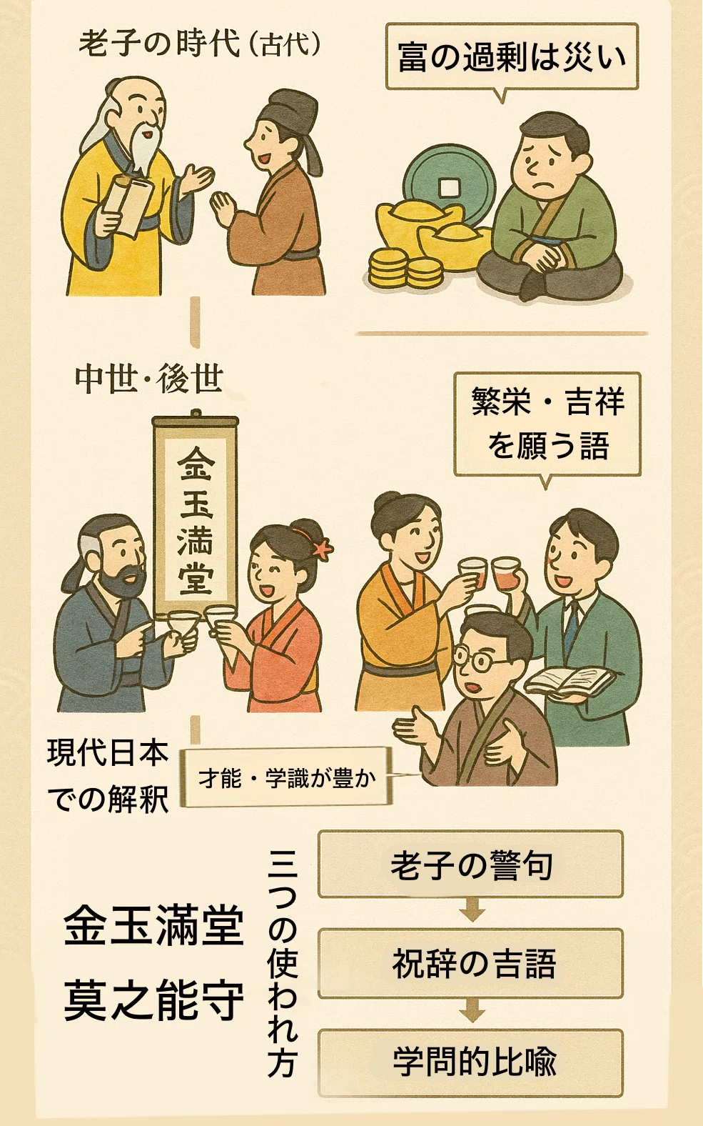 四字熟語「金玉満堂（きんぎょくまんどう）」のある骨董からくり錠前 金玉満堂（きんぎょくまんどう）｜boubura