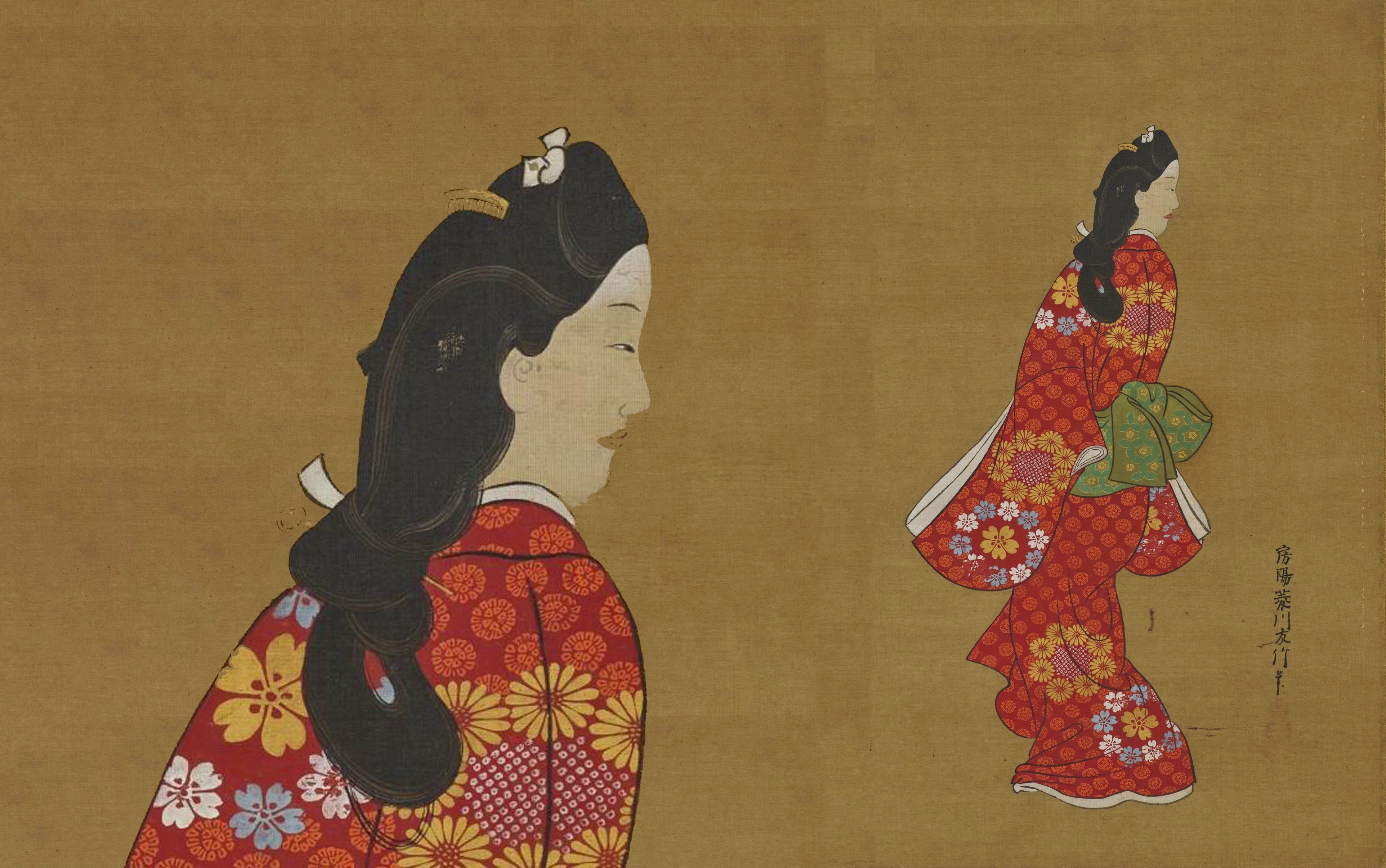 浮世絵に見る江戸時代のオシャレ②：「見返り美人」の着物と帯｜美術史