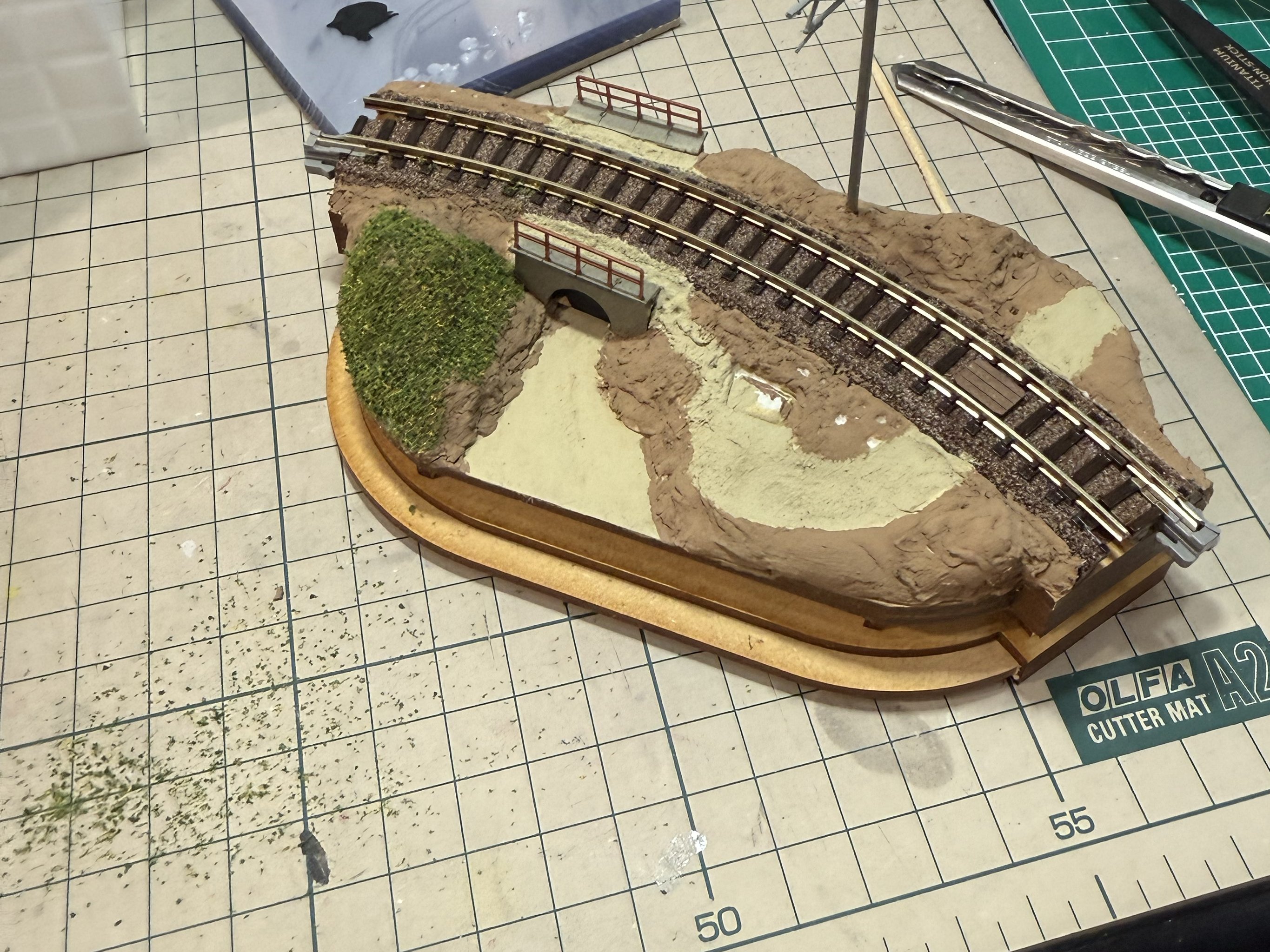 手作りジオラ Spring scene in Japan / How to make a diorama with cherry