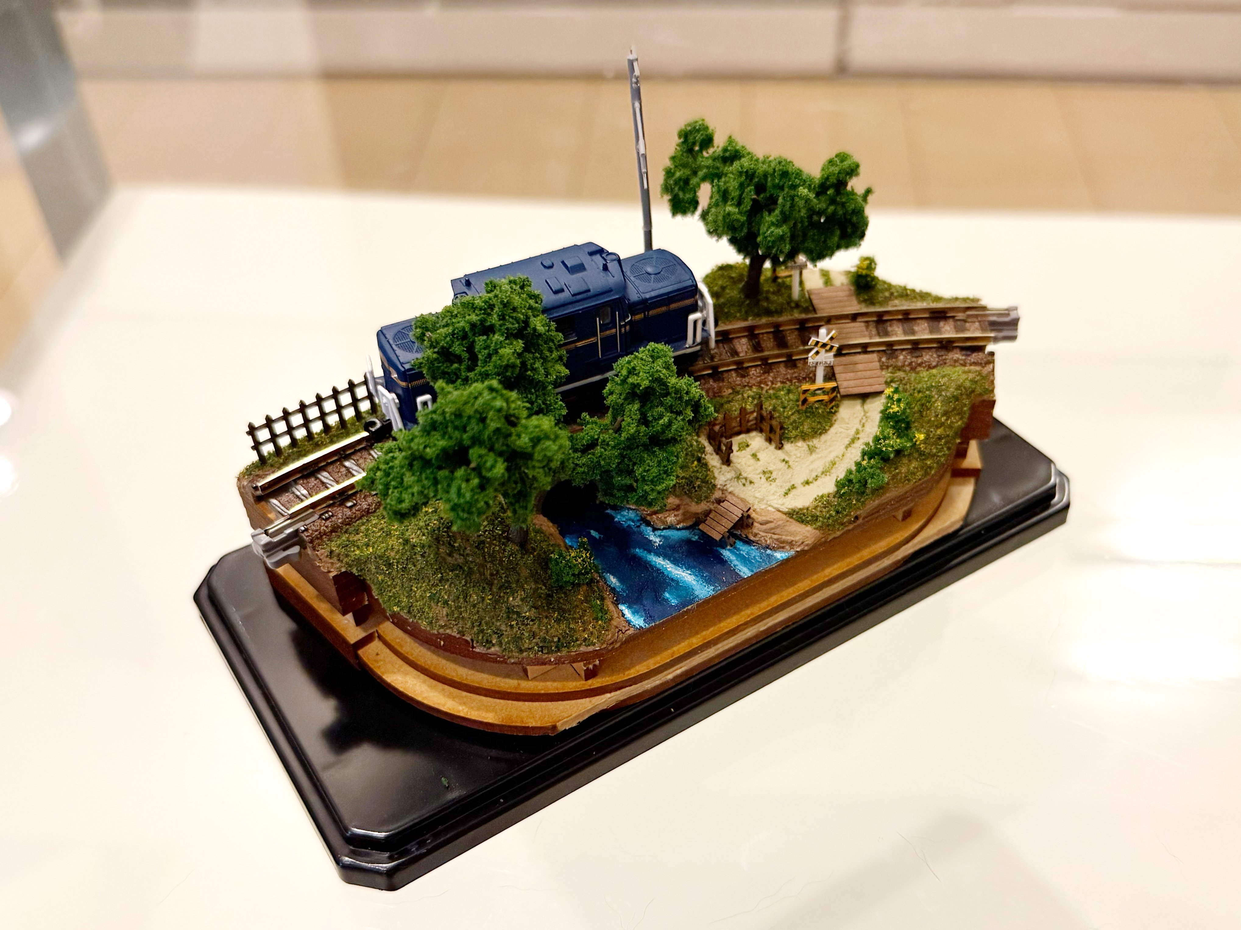 手作りジオラ Spring scene in Japan / How to make a diorama with cherry
