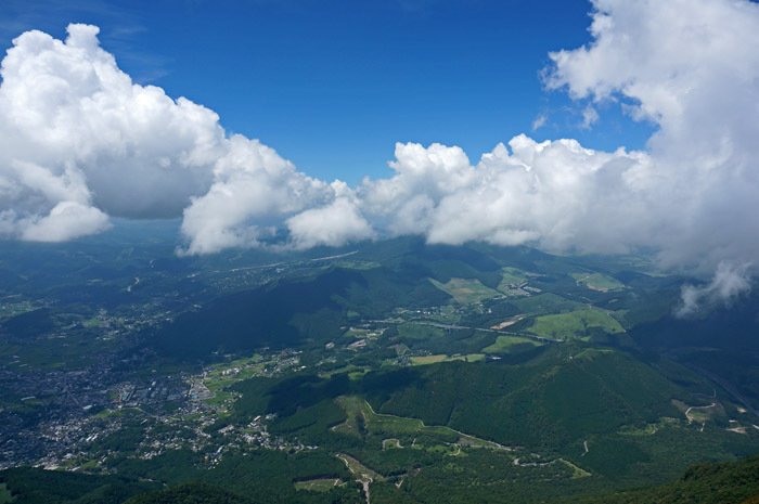 由布岳・雲の上からの展望