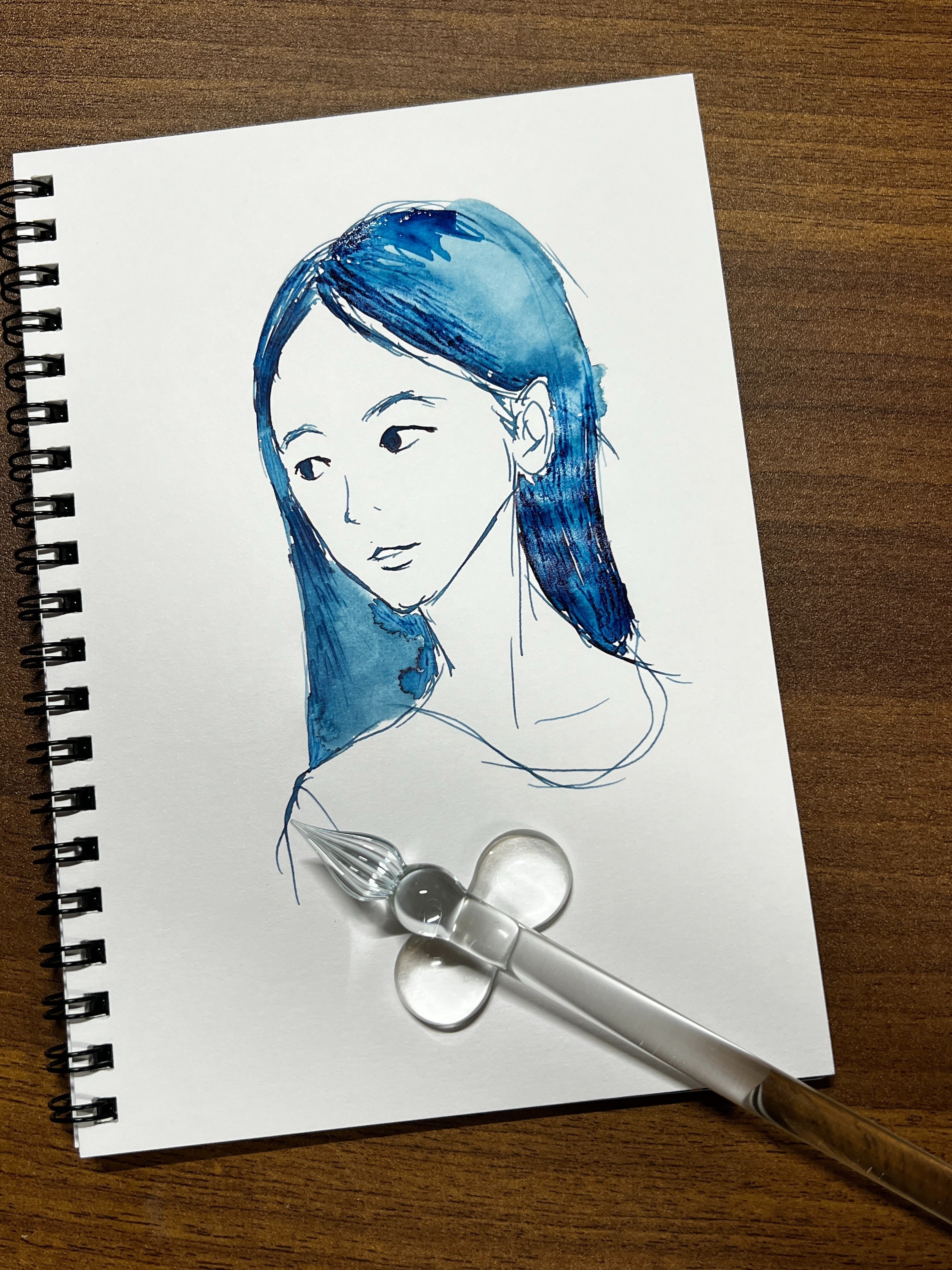 ガラスペン練習｜ナナオキ