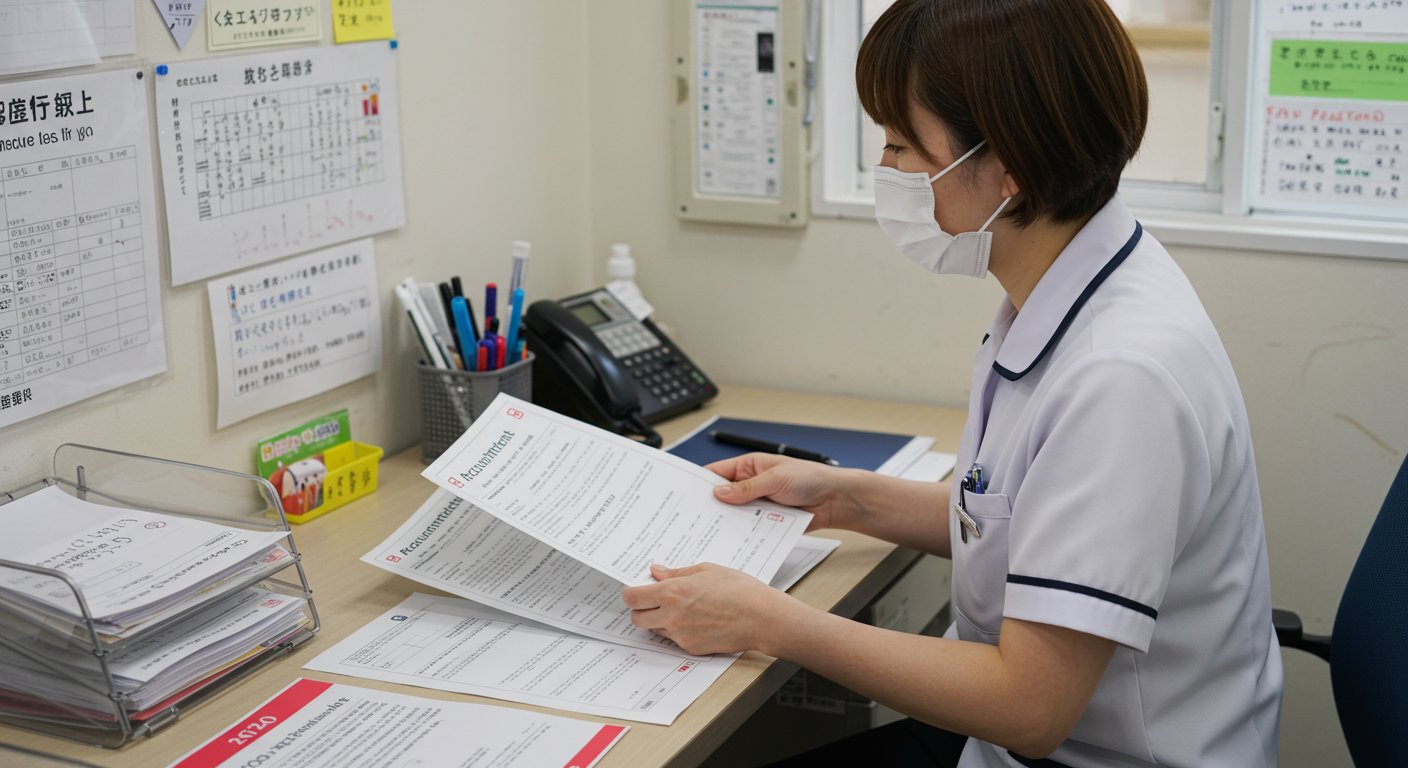 採用担当者が効率的に業務を行う様子