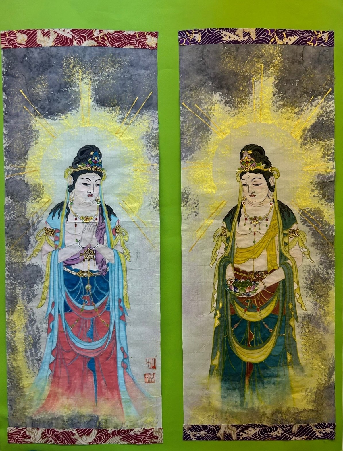 いろとりどりの仏画制作を楽しむ 【仏画曼荼羅アート 大阪西区民