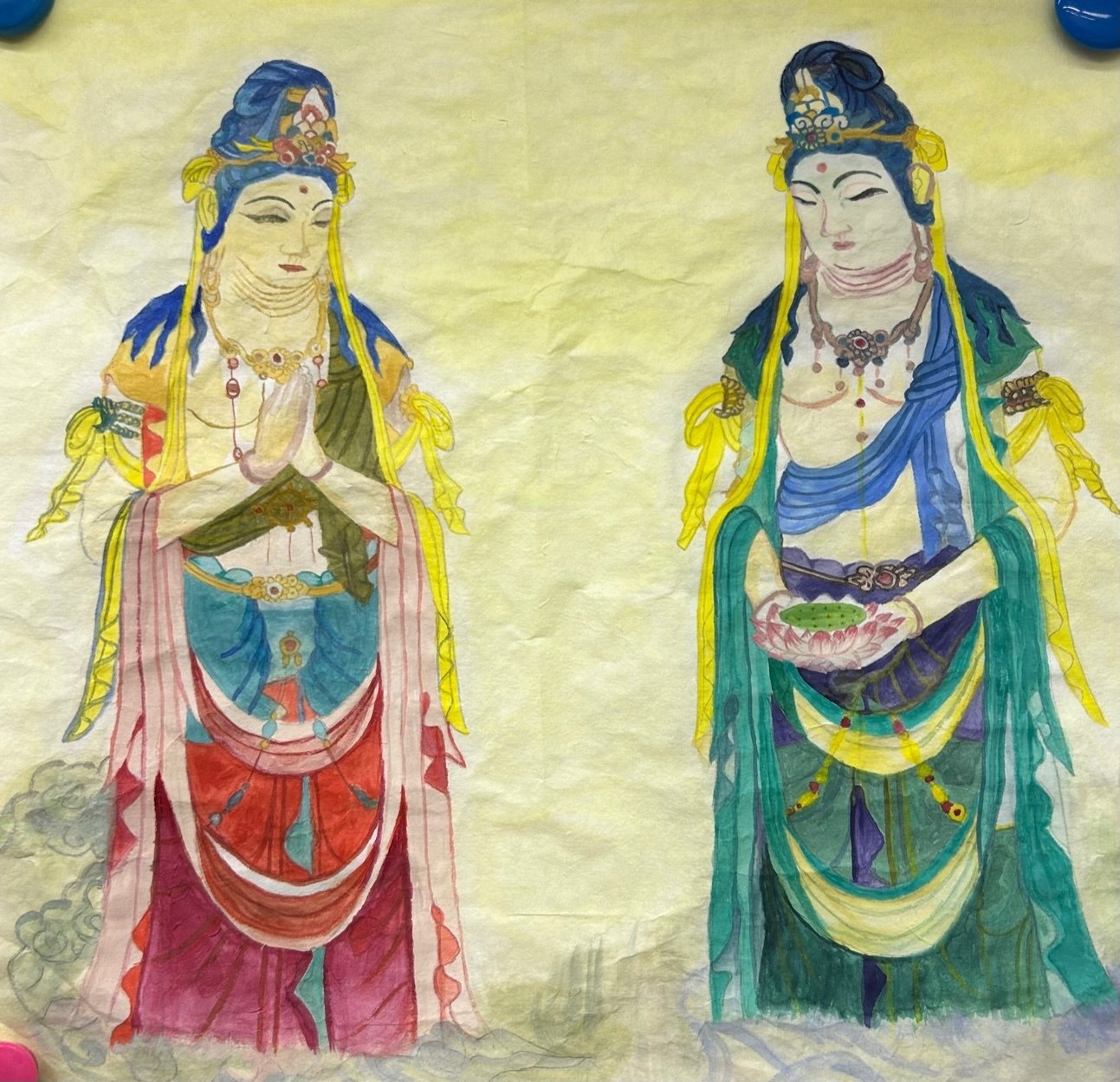 いろとりどりの仏画制作を楽しむ 【仏画曼荼羅アート 大阪西区民