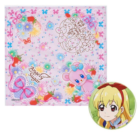 アイカツ 藤堂ユリカ アイカツメモリアルハンカチセット 復刻版 9個セット アイカツ メモリアルハンカチセット 藤堂ユリカ 缶バッジ 復刻版