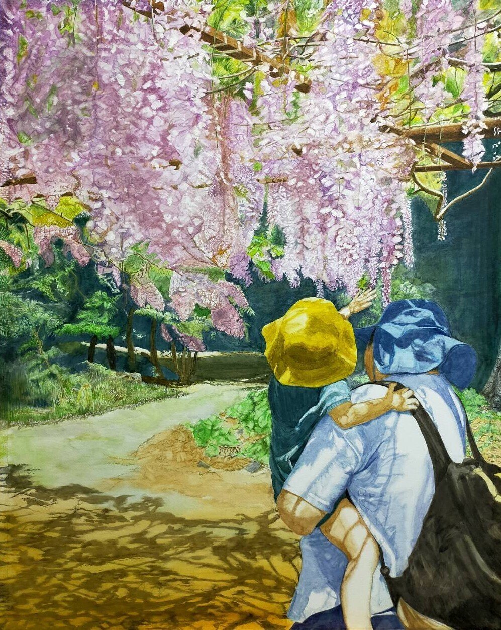 尤加利(水彩画) Step77】「絆」の水彩画｜瑞島 魁祐（みずしま かいゆう）