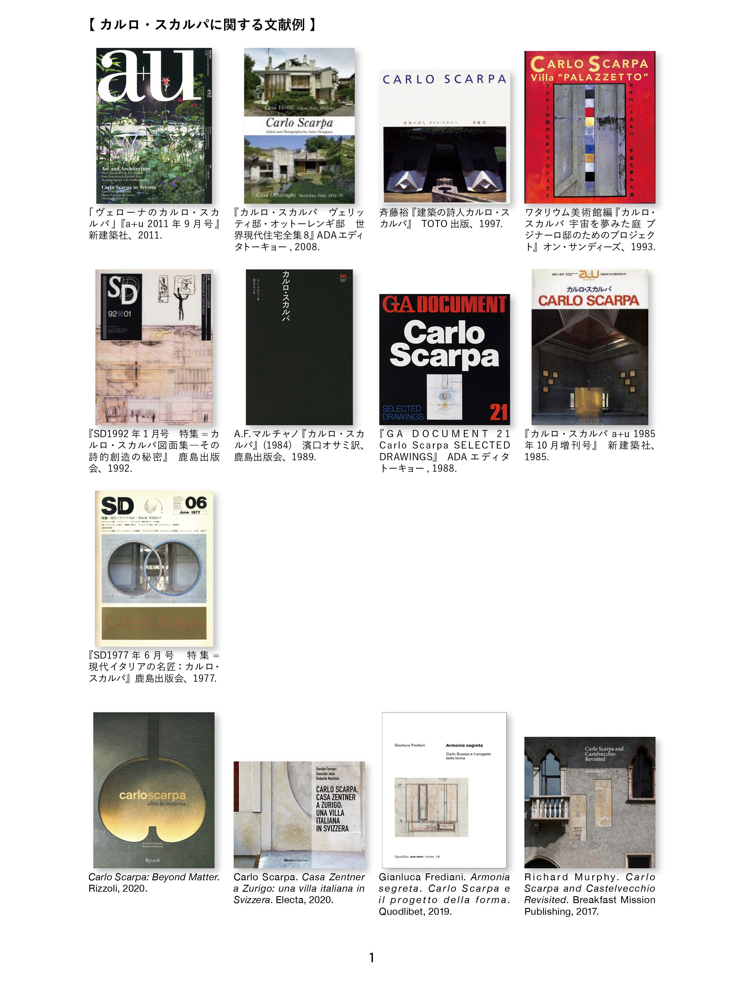 空間のしくみと問題（0-1）｜カルロ・スカルパに関して｜dsdsA/木内俊彦