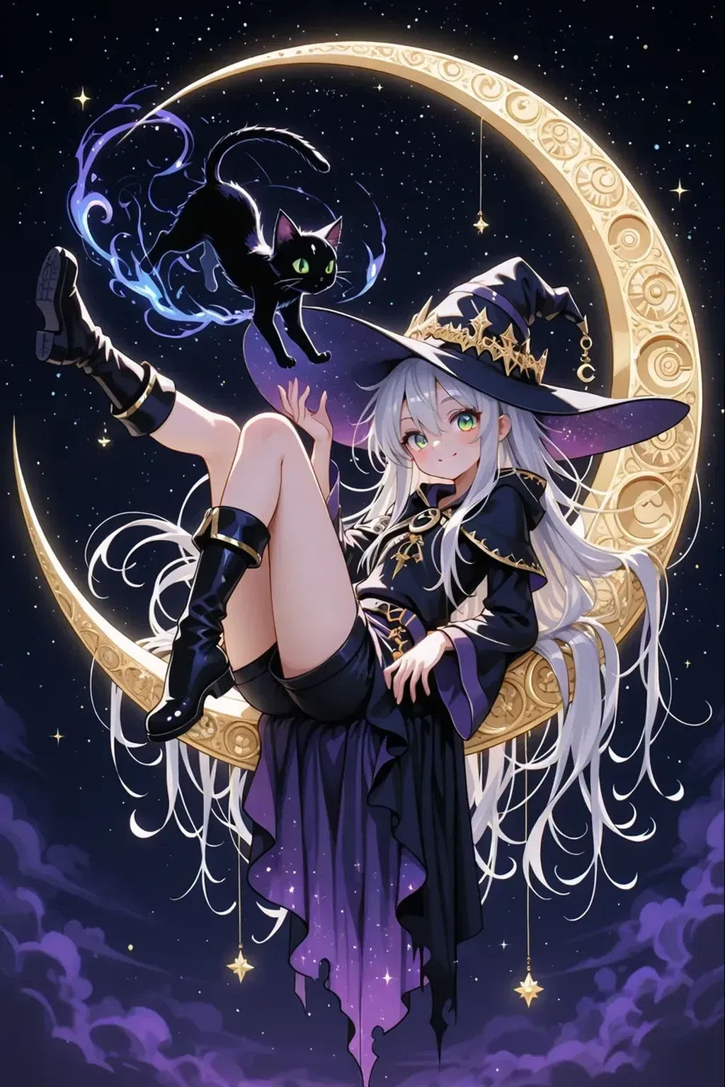 気ままに】魔女のイラスト【AIイラスト】｜健太