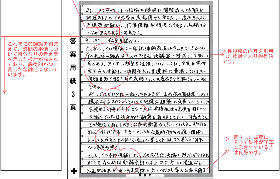 伊藤塾予備試験論文模試 全国1位答案！（全科目）｜リケハシ