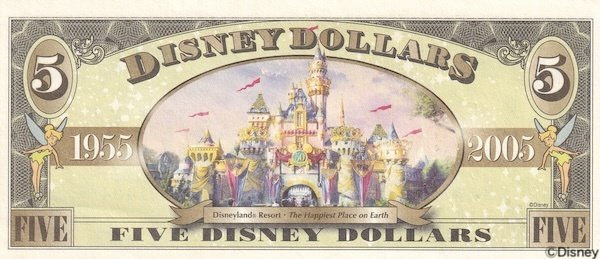 ディズニーダラー　創立50周年記念6枚セット ディズニーダラー 創立50周年記念6枚セット