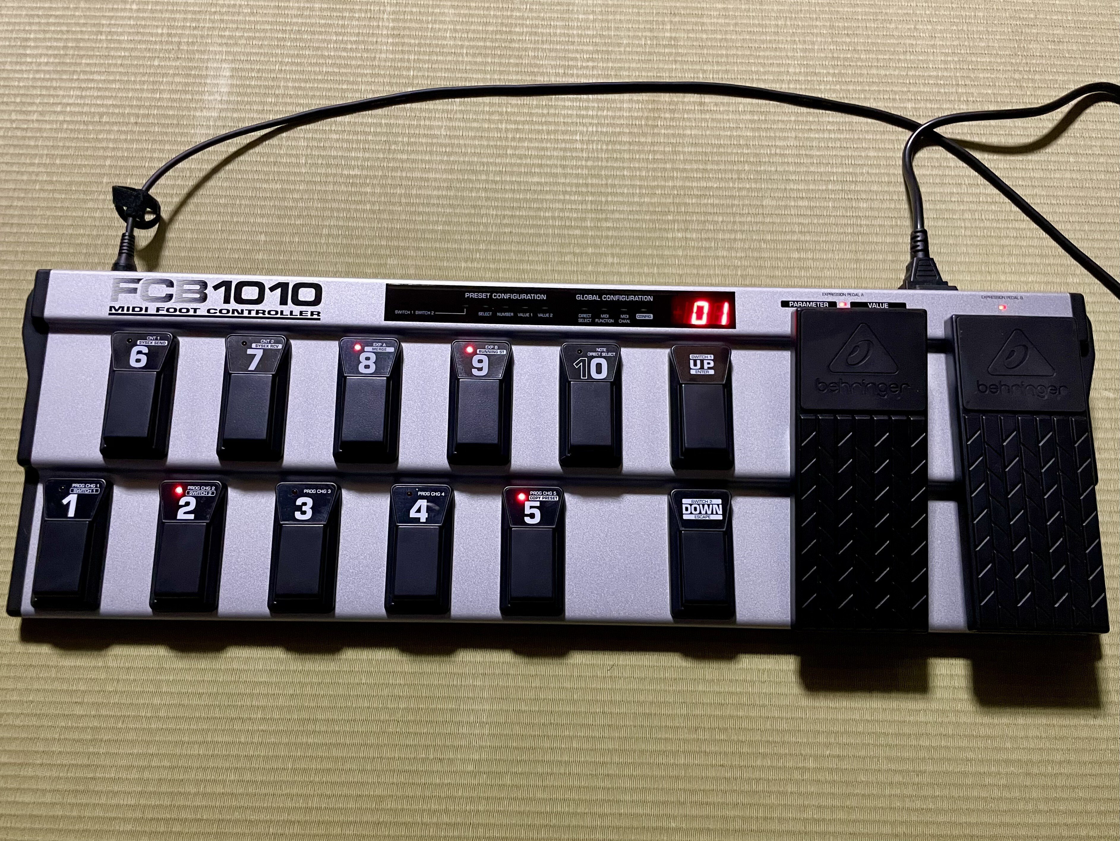 MIDIフットコントローラーFCB1010を拡張するチップUnO2 インストール