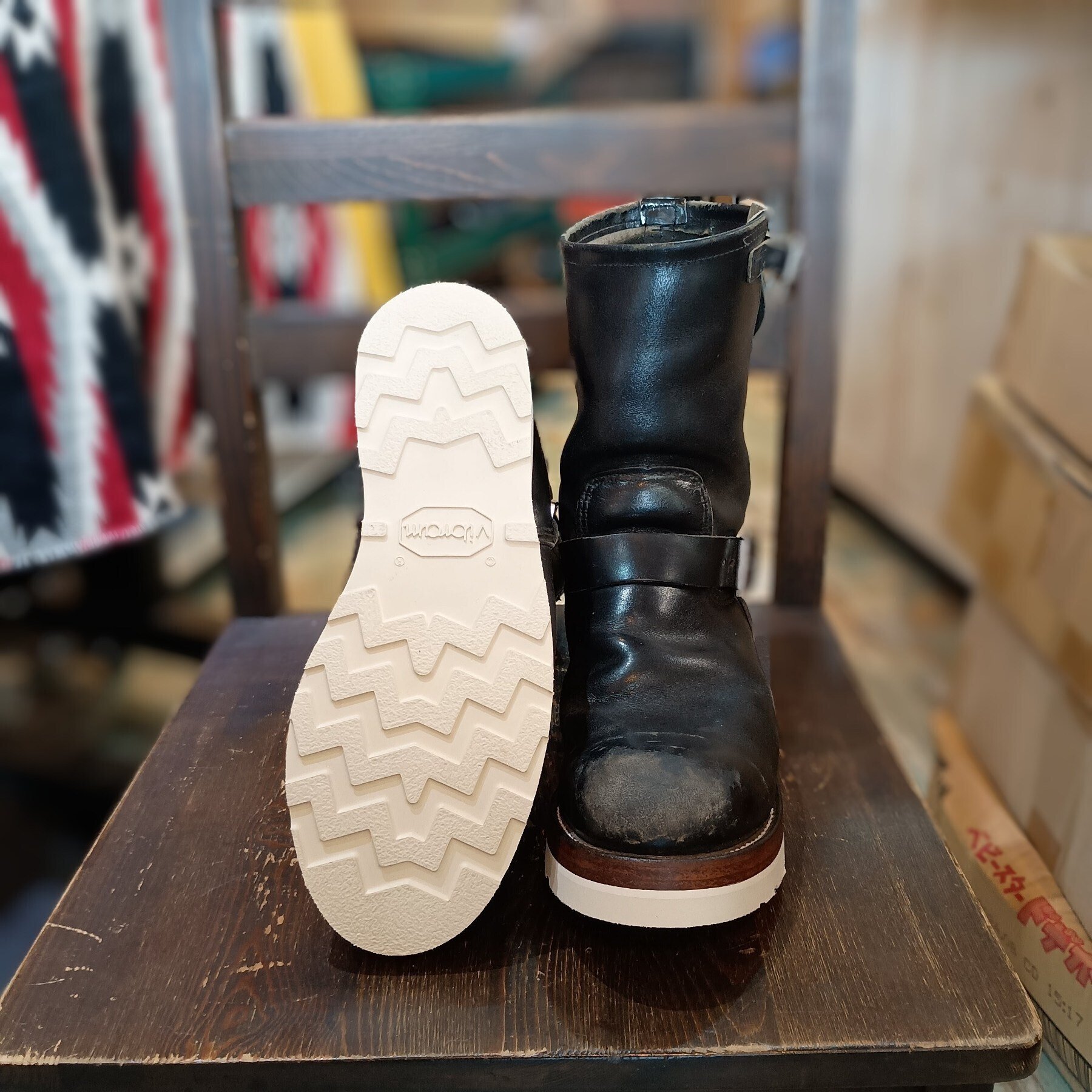 Resole/ソールカスタム】Red Wing#2268エンジニアブーツ+vibram