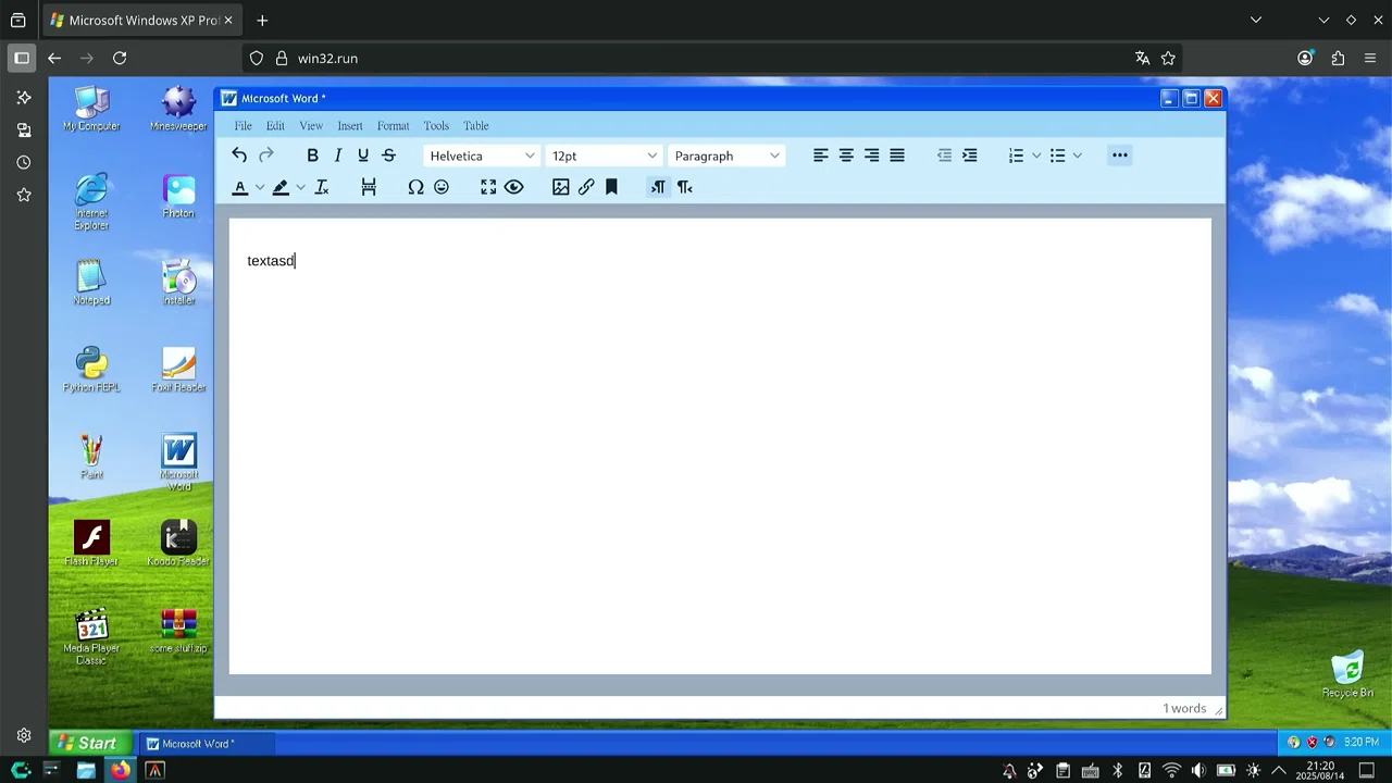 It seems there is a Windows XP that runs in a browser｜ナナッキー