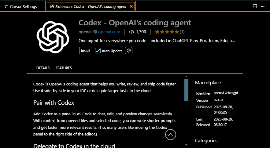 Codex IDE拡張機能レビュー - NEXTSCAPE blog
