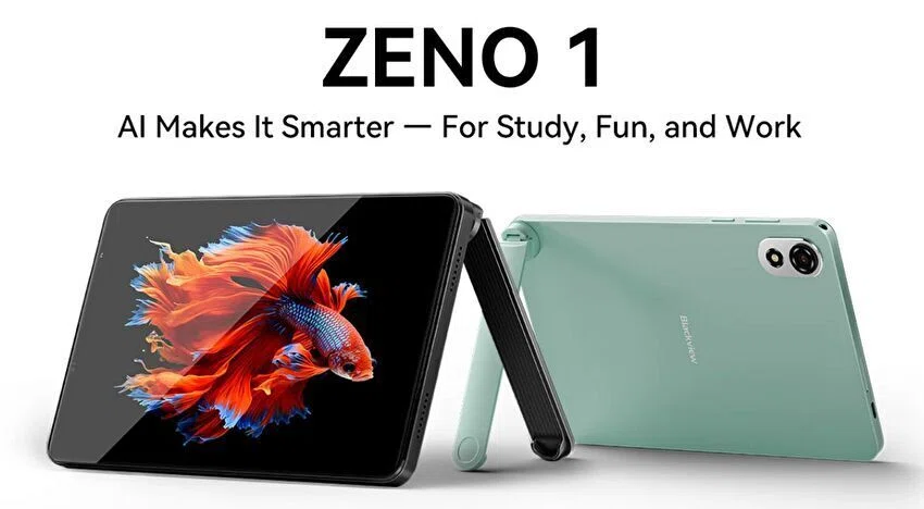 自立スタンドが付属の8型タブレット「Blackview ZENO 1」。スペックと