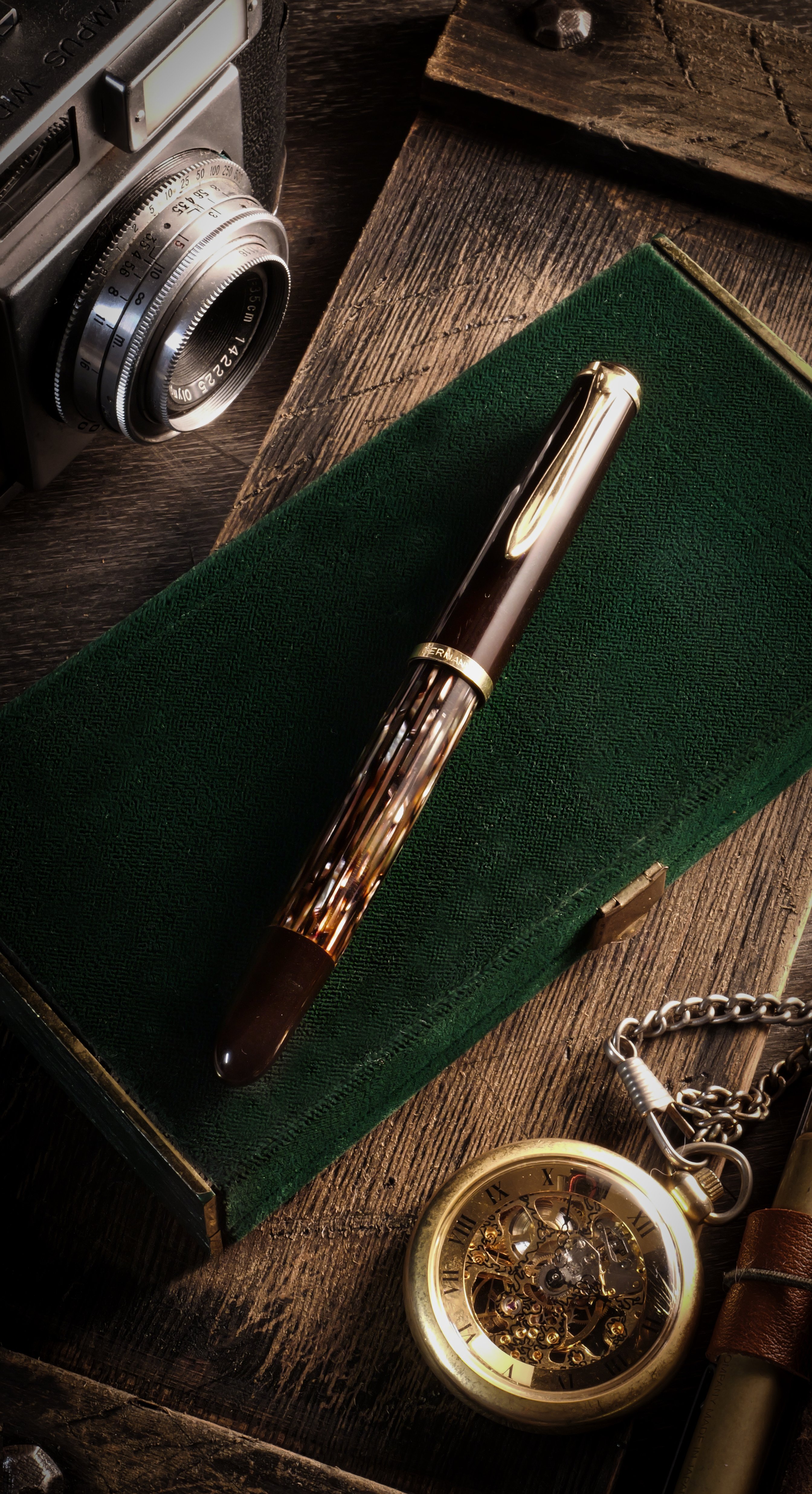 美しい茶縞に魅せられて：Pelikan 400NN M&K｜Hideo Takehara