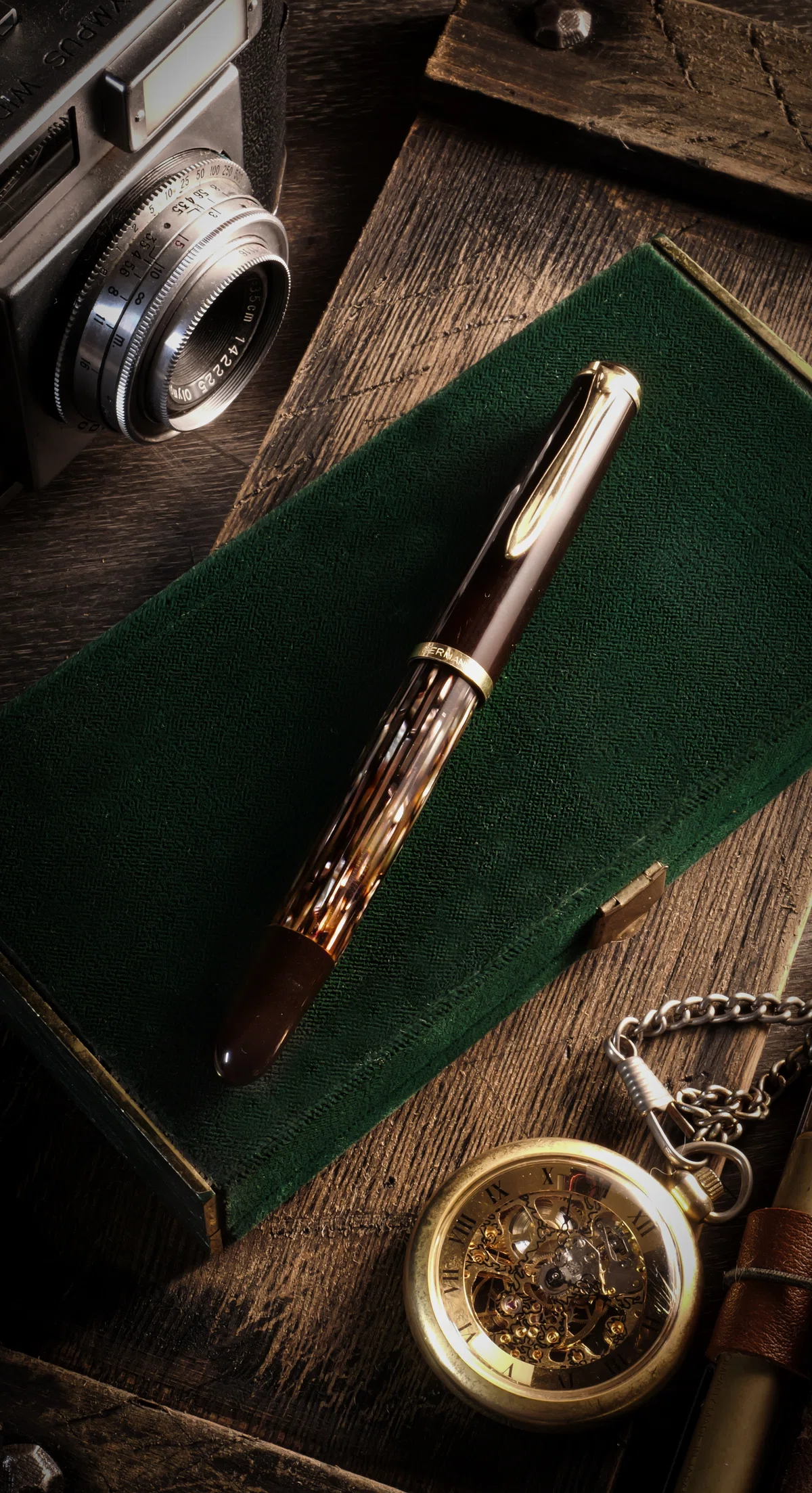 美しい茶縞に魅せられて：Pelikan 400NN M&K｜Hideo Takehara