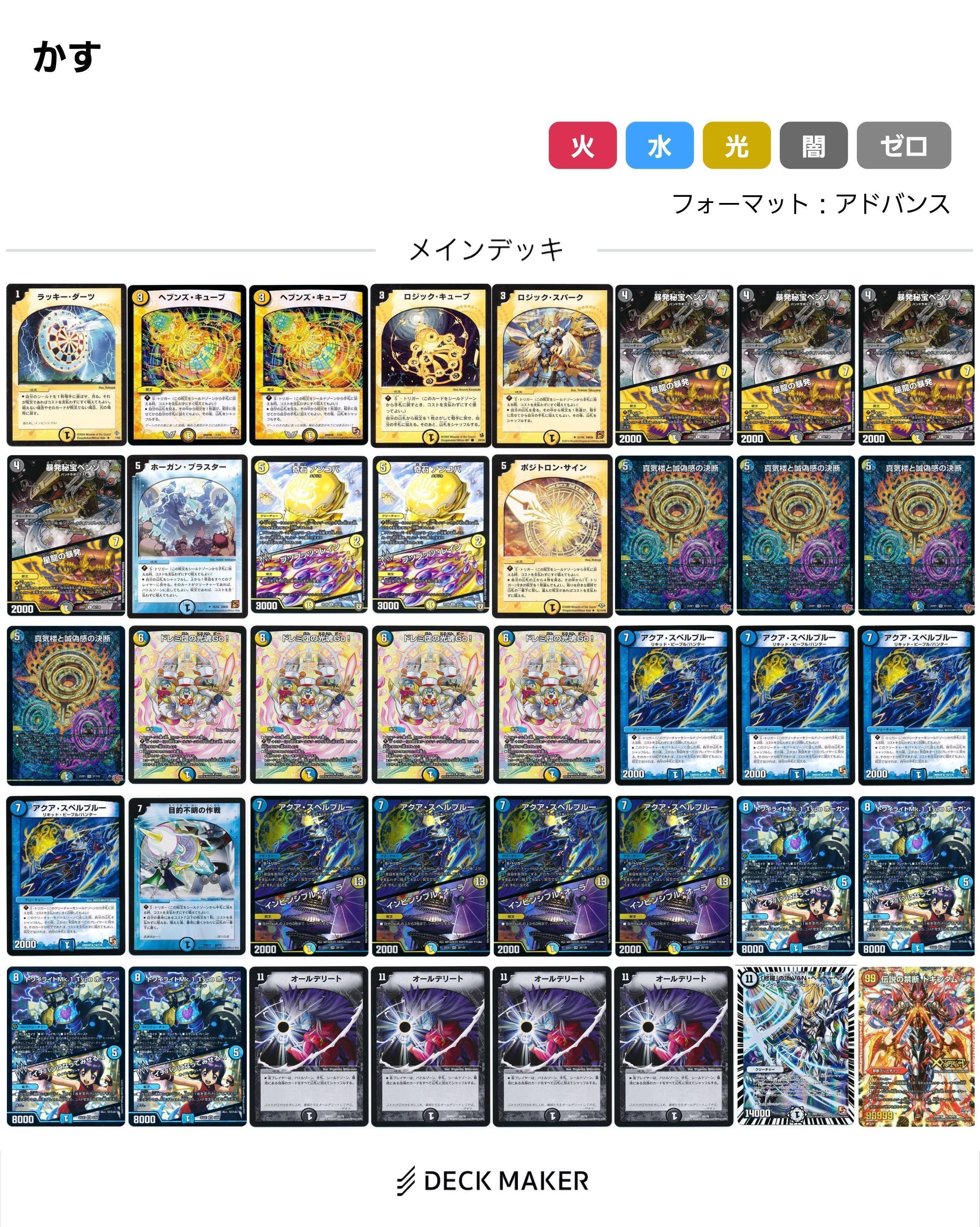 白黒赤ドラグナー 【ヒビキバトライ刃】デッキ