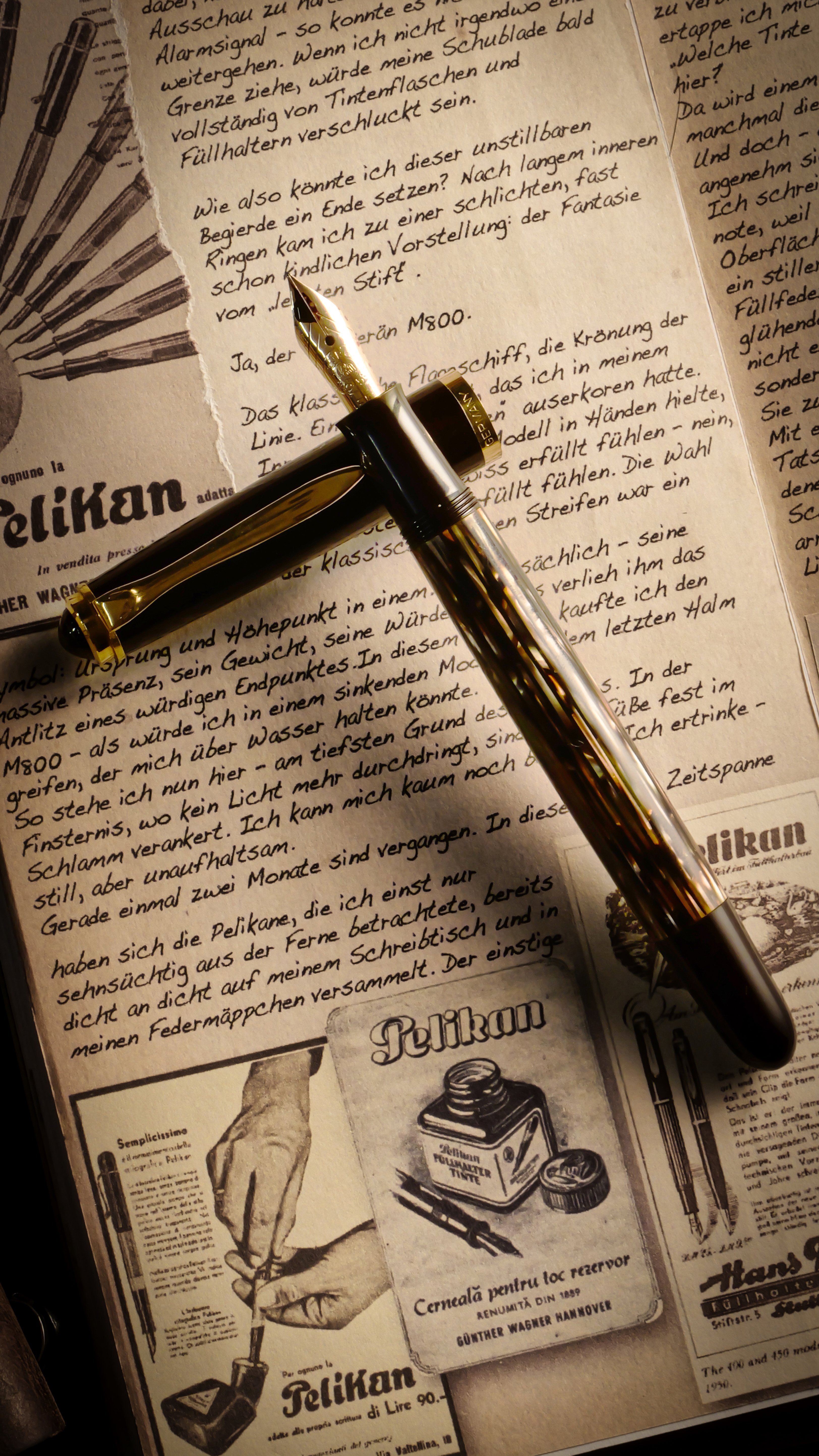 美しい茶縞に魅せられて：Pelikan 400NN M&K｜Hideo Takehara