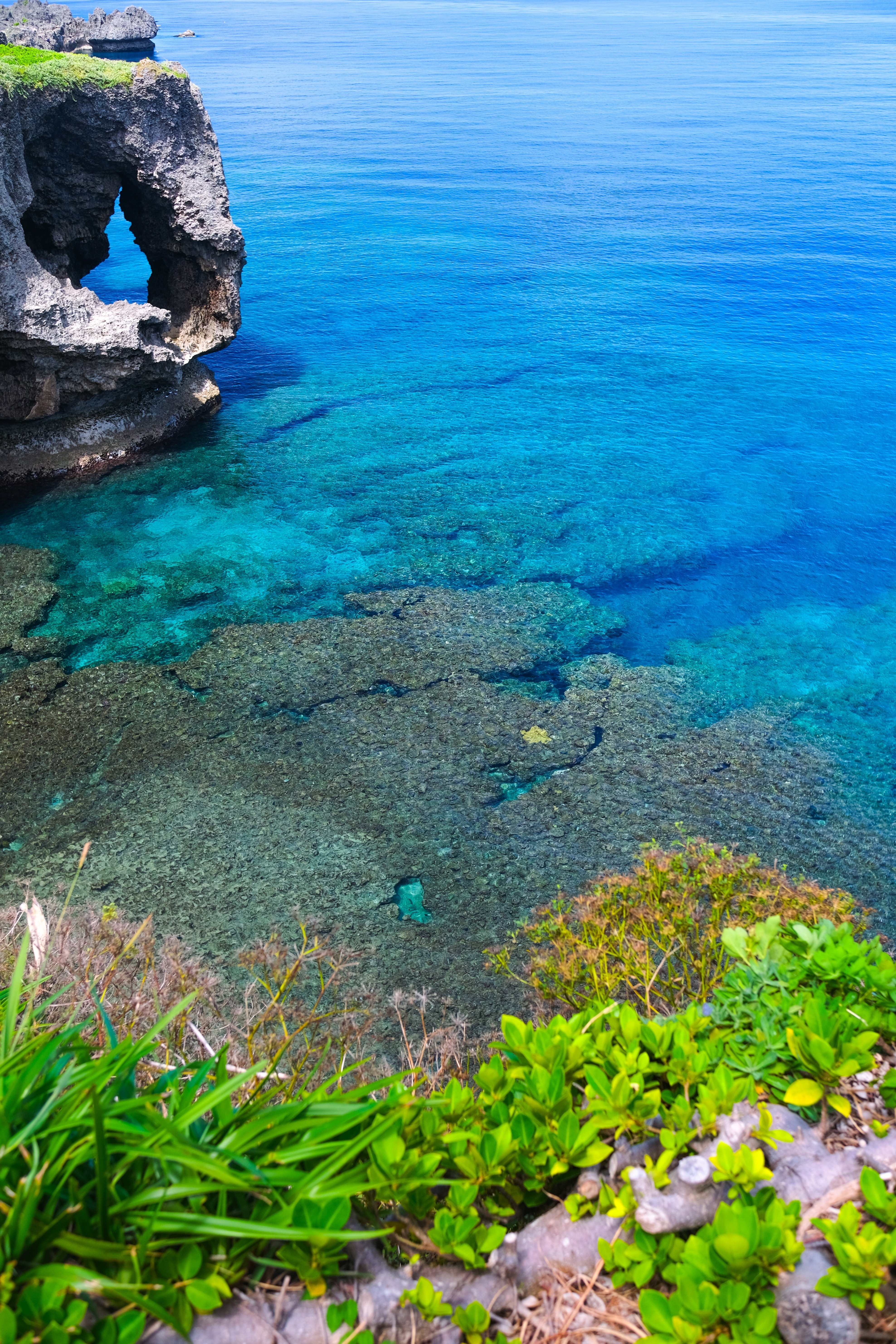 万座毛のベストタイミングは晴れ/風速1m以下｜高井司｜沖縄に来た人を