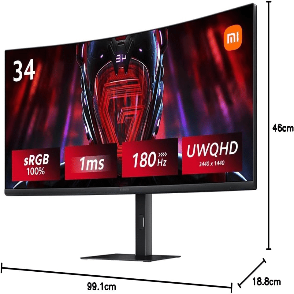 Xiaomi G34WQi 34インチ 曲面ゲーミングモニター｜GetGadgetGot