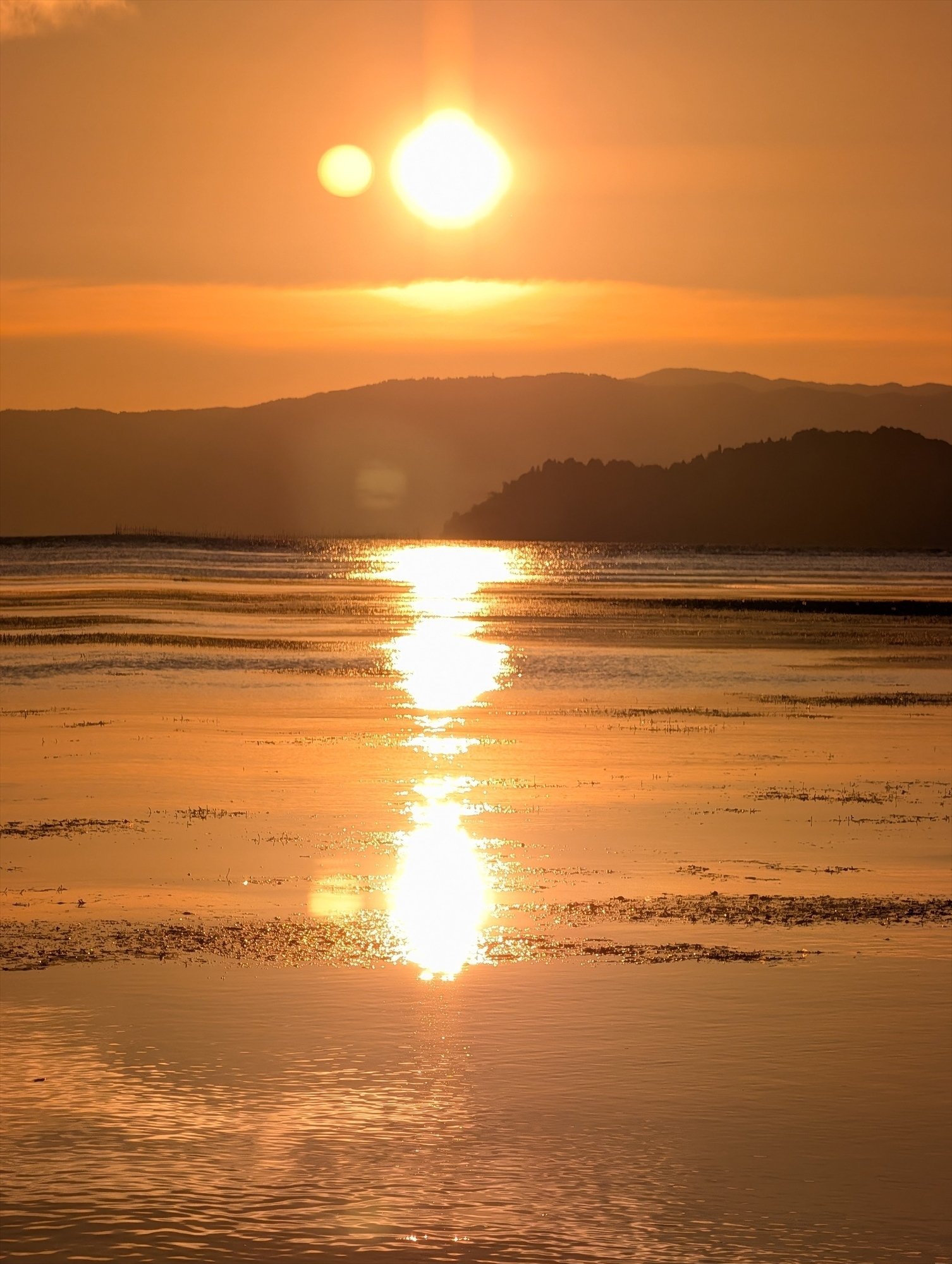 日没10個 Pixel 10 Pro XLの超解像ズームで夕日の照り返しはどこまで補正される