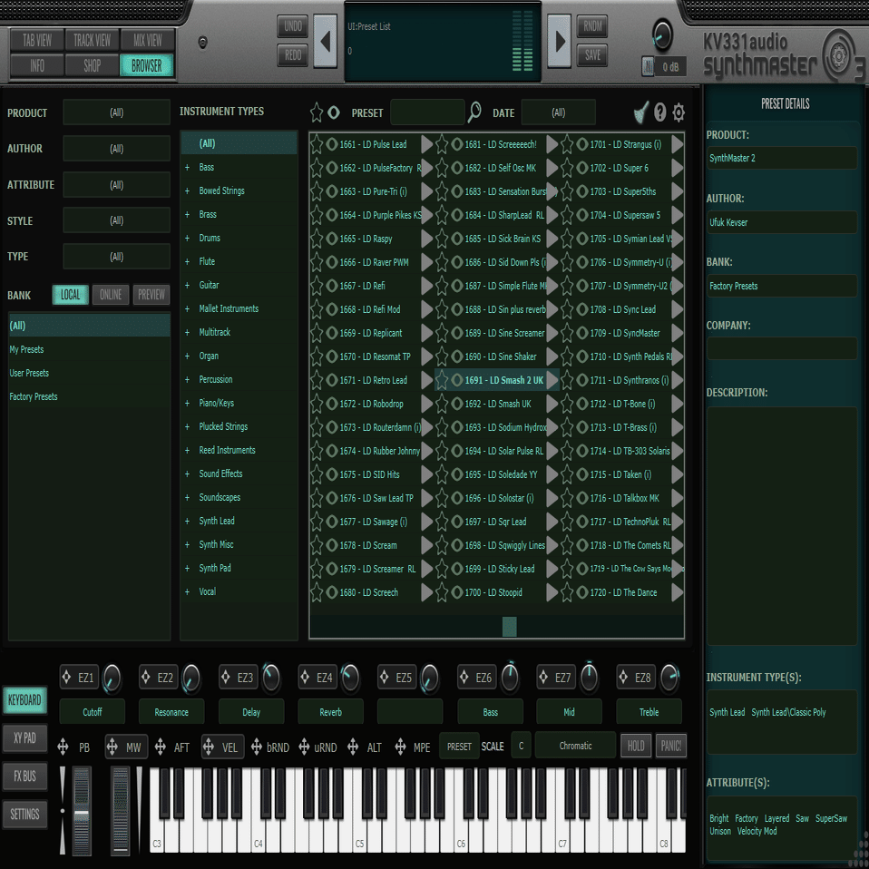DTM】ソフトシンセサイザーの音を視聴する機能の使いやすさ検証！｜ふるの