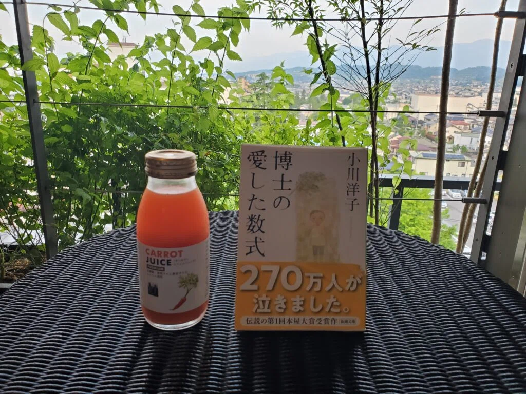 松本十帖(本箱)のベランダで読書