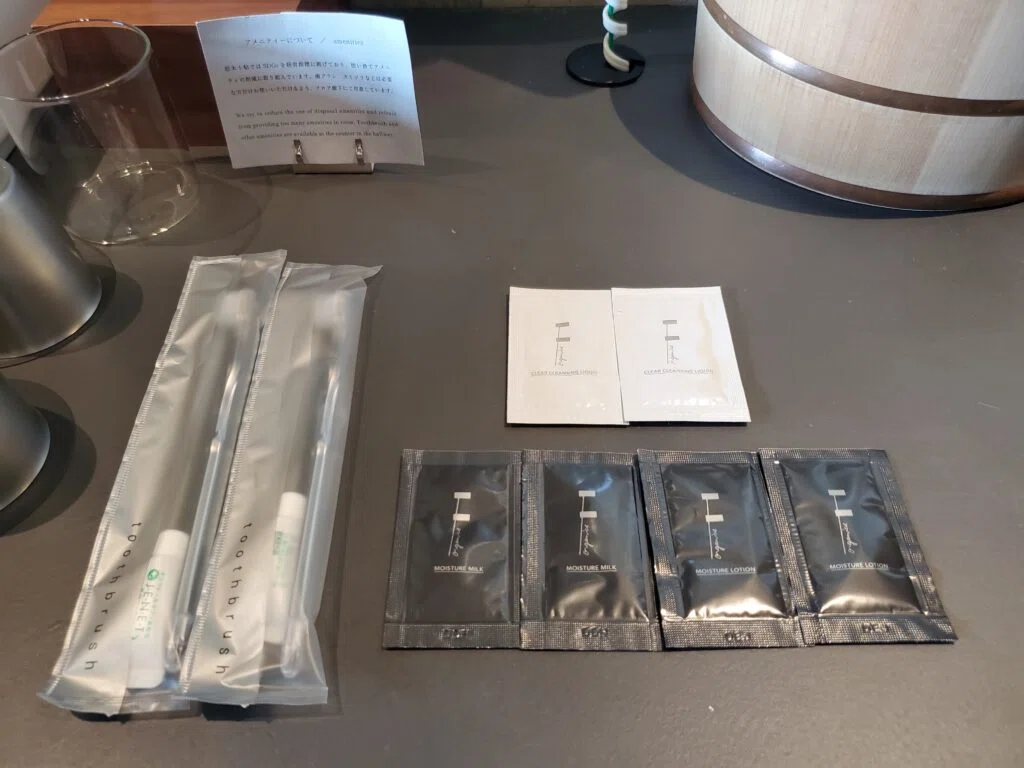 松本十帖(本箱)お部屋のアメニティー類