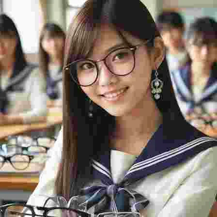 眼鏡 美人 美女 AI画像 有料（写真販売）＜30枚：350円＞（サンプル）04