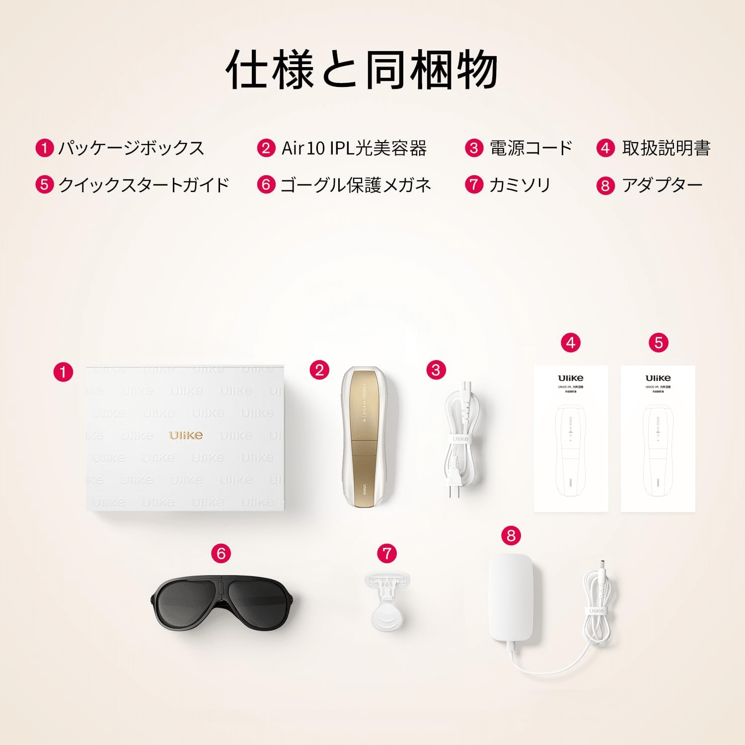 Ulike Air10 光美容器 ホワイトゴールド｜GetGadgetGot