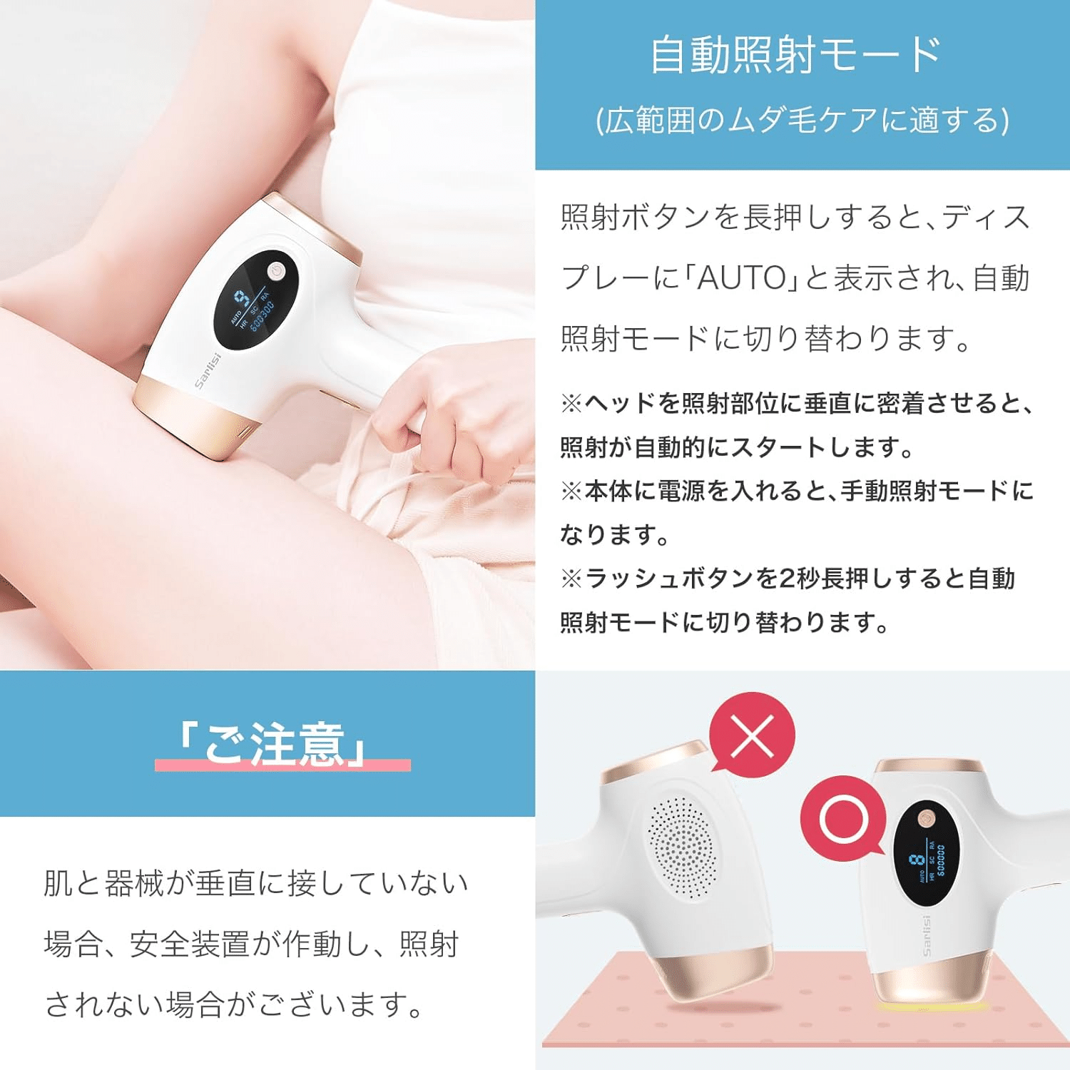 Sarlisi 脱毛器 家庭用 Sarlisi 脱毛器 無痛脱毛 自動照射 60万発9