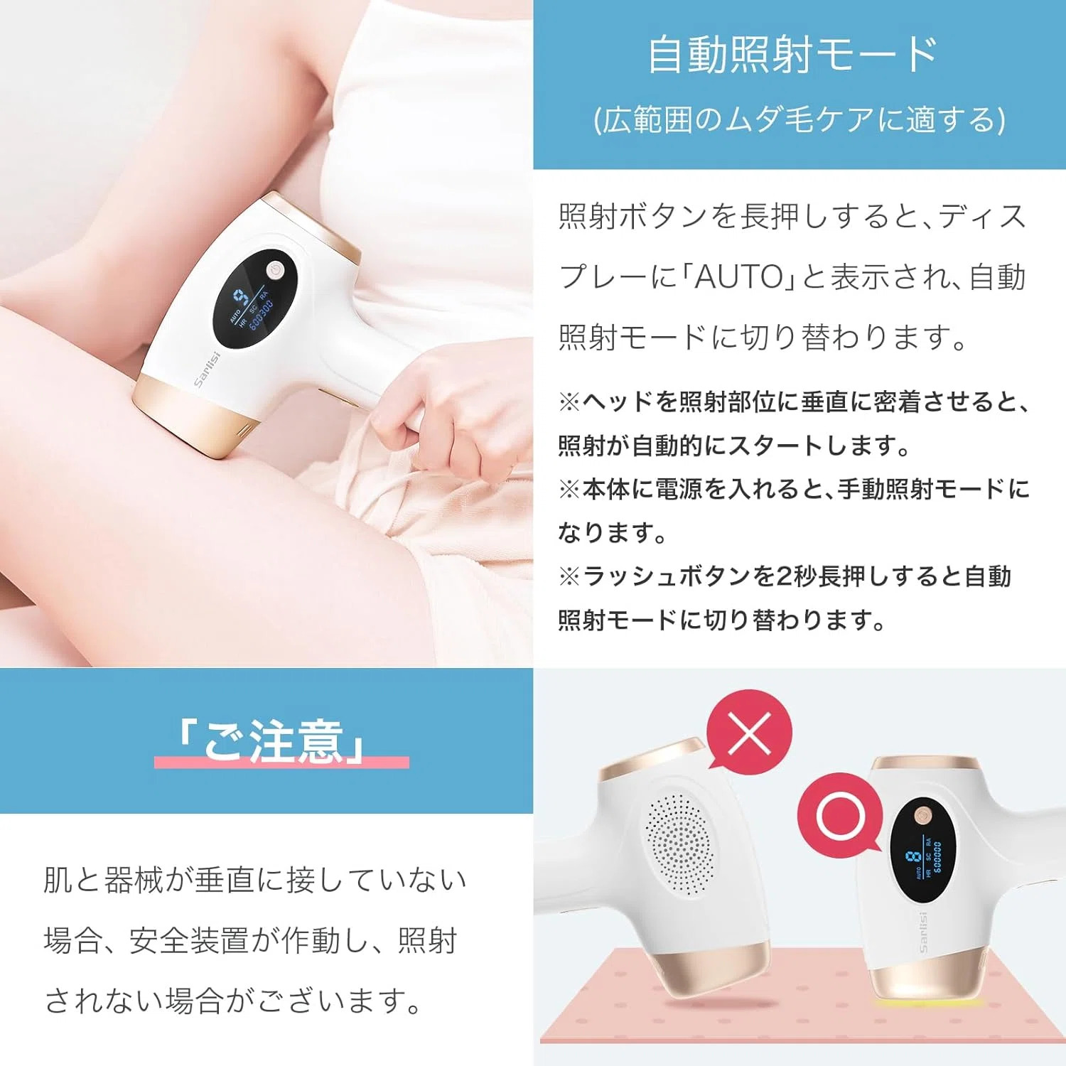 Sarlisi 脱毛器 White Ai01 無痛 60万発｜GetGadgetGot
