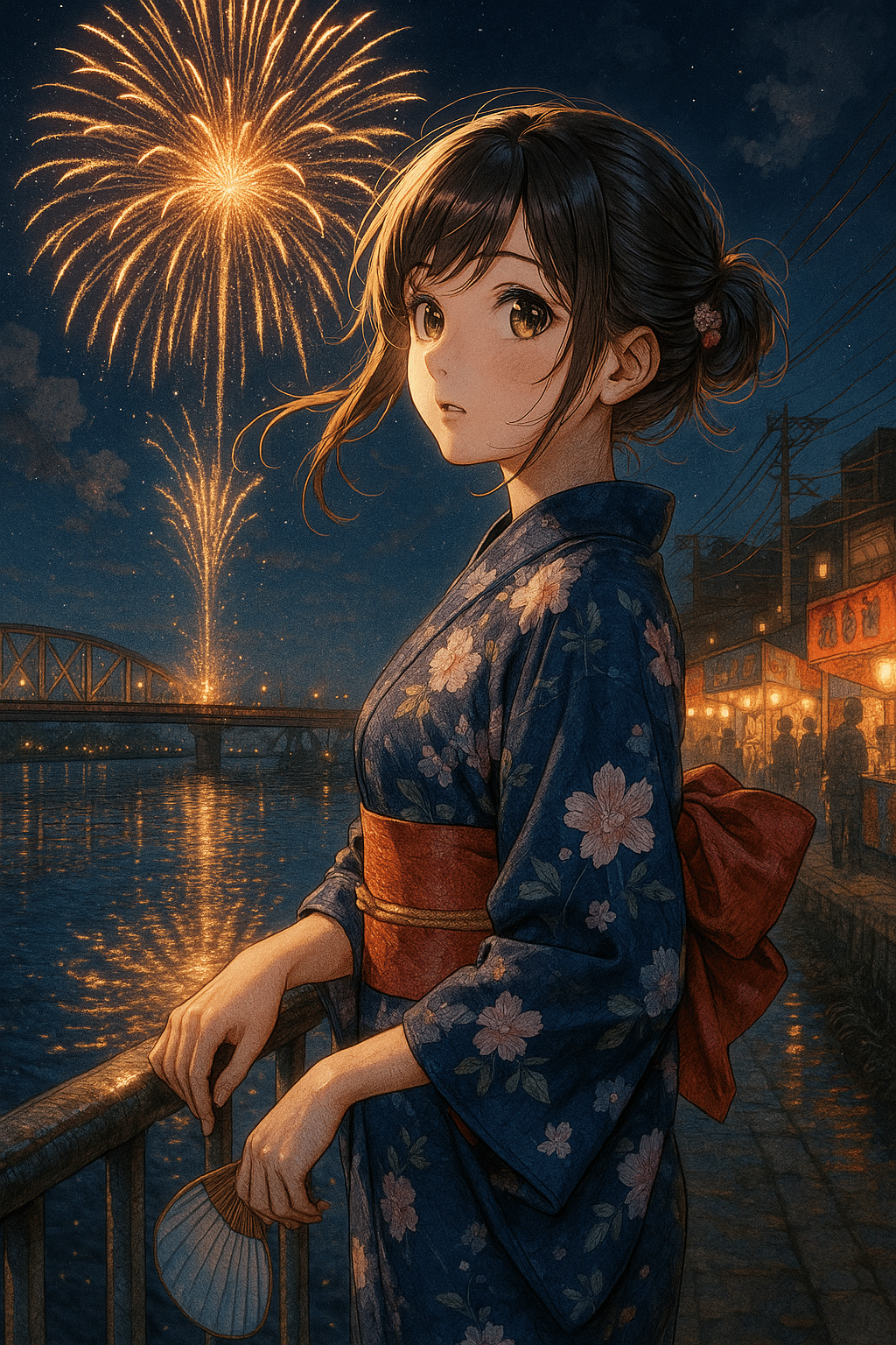 花火】×美少女×｜生成AIイラスト｜タイガ乃箱庭｜タイガ＠AIイラスト