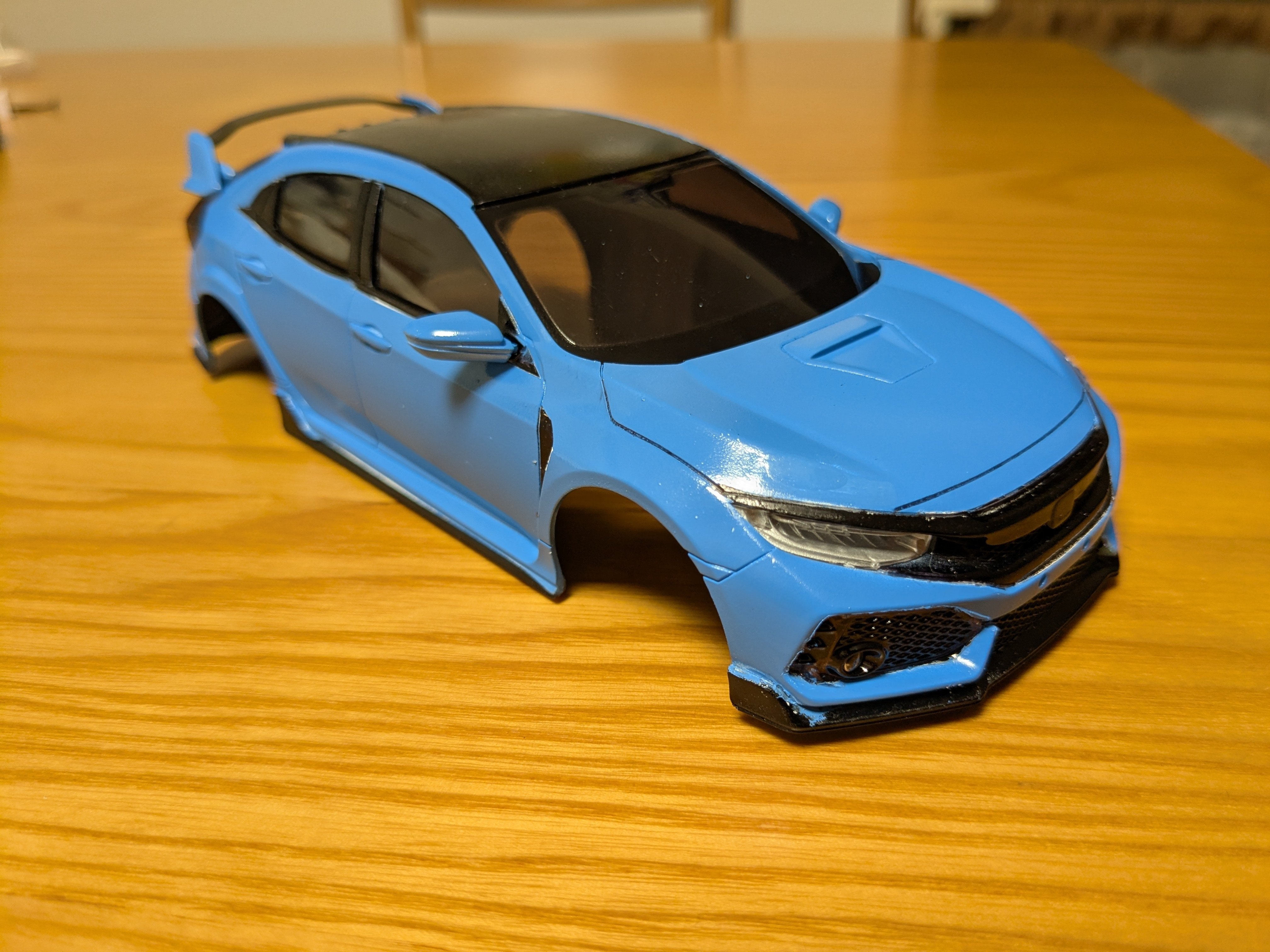 ミニッツのボディ塗装 FK8シビックRと新型NSX｜hondamanrc