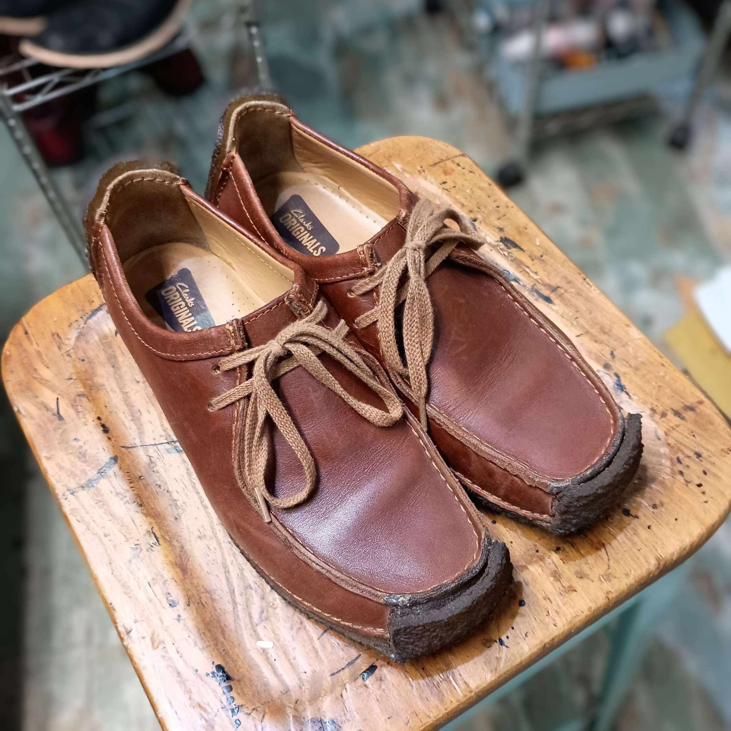 リソール/ソール交換】Clarks/クラークス・ナタリーのオールソール