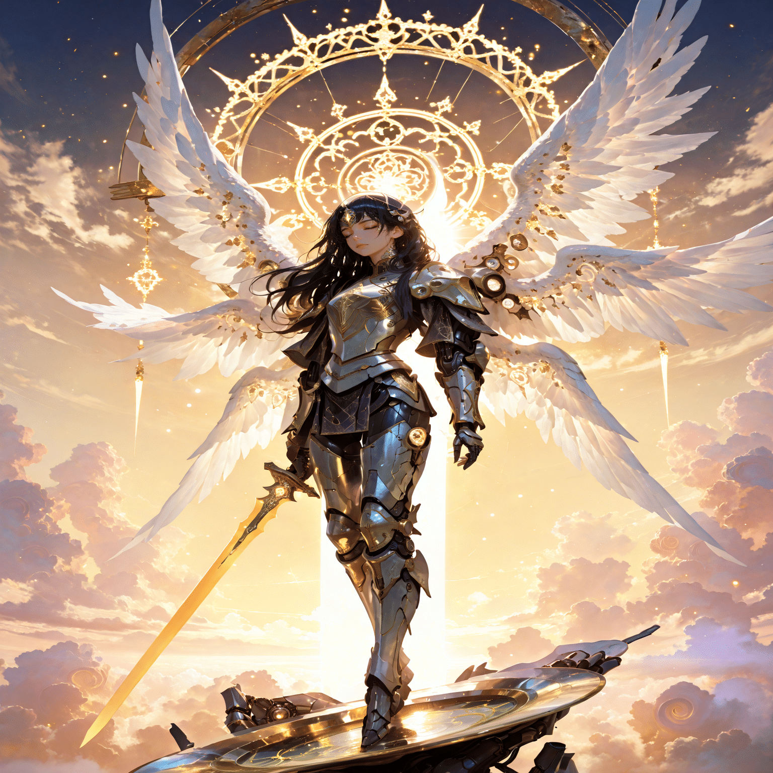 天使イラスト①ミカエル｜およよ