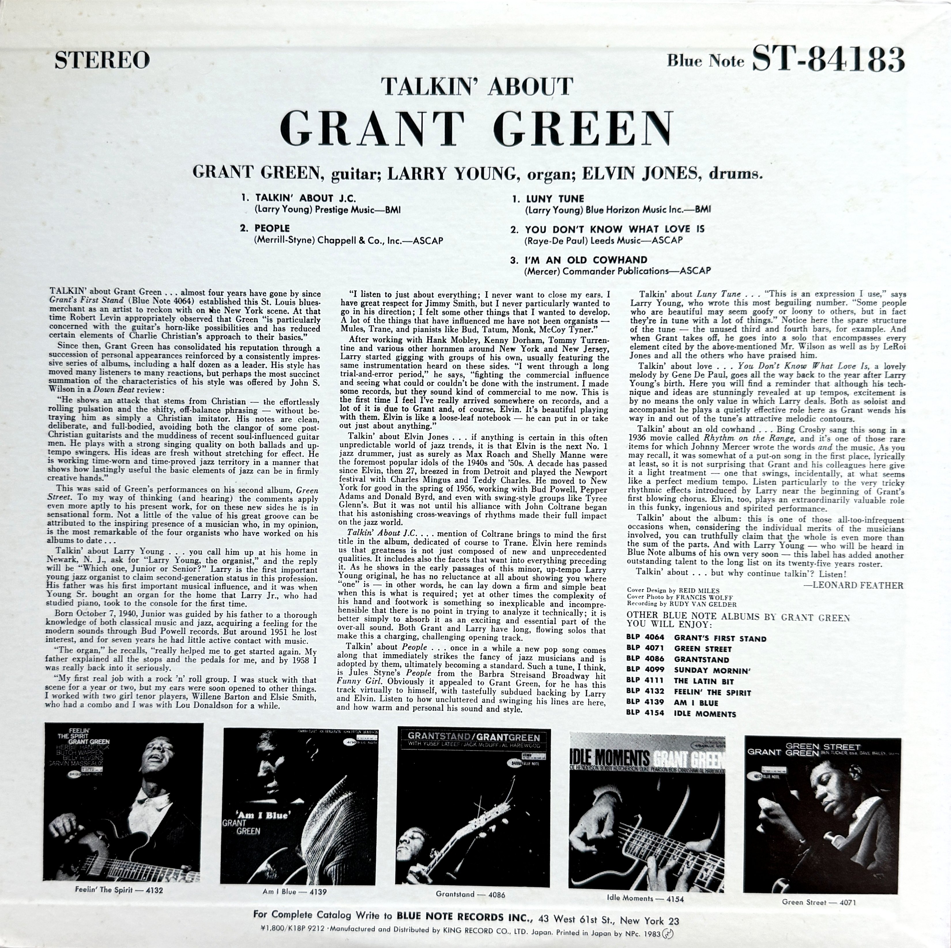 グラント・グリーン『Talkin' About!』徹底解説｜ブルーノート名盤と