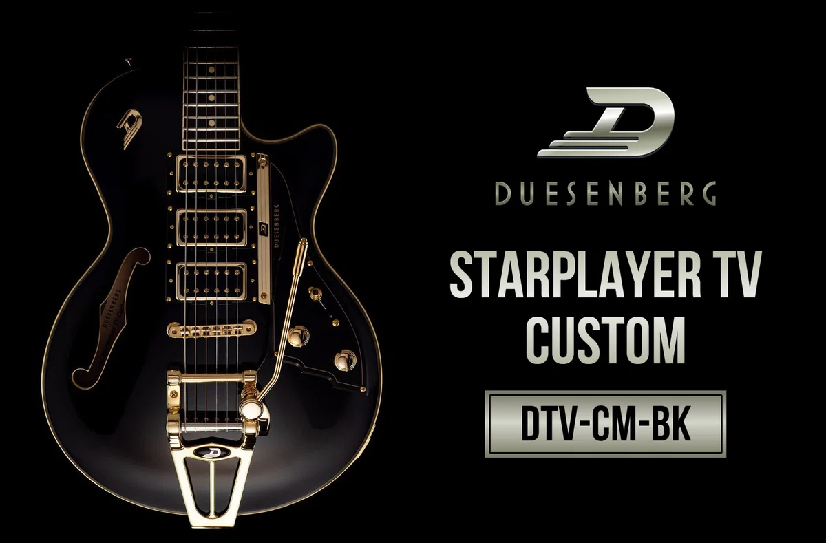 Custom spec with 3 pickups and gold parts! Duesenberg 